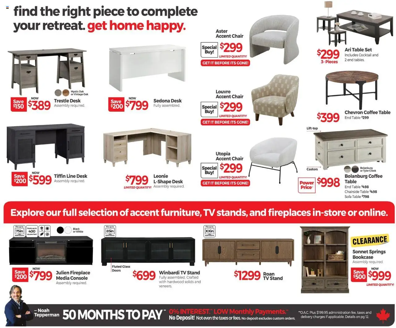Tepperman's flyer valid from 11.09.2025 | Page: 8 | Products: Tv, Sofa, Coffee table, Table