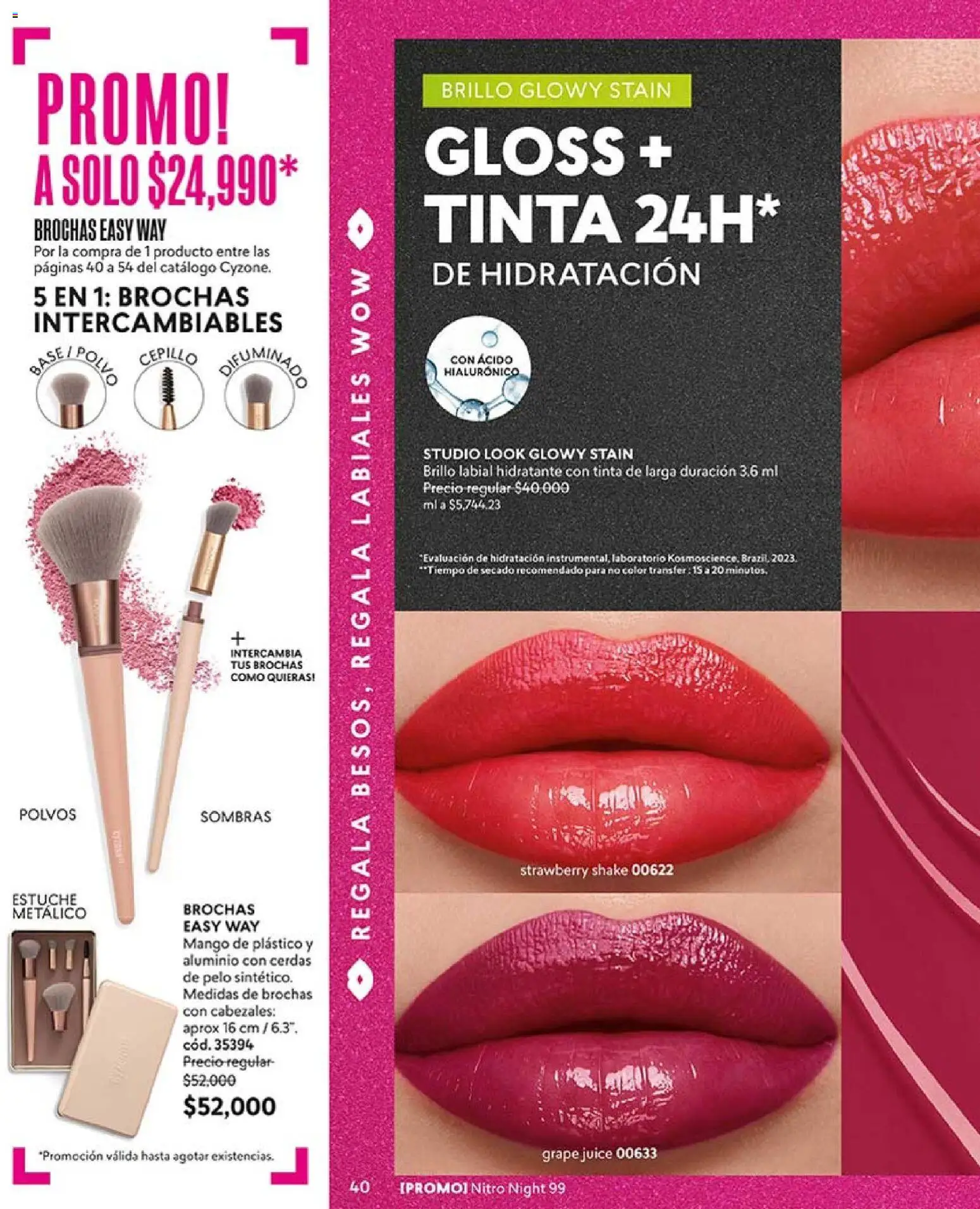 CyZone revista - valida desde el 03.11.2025 | Página: 40 | Productos: Estuche, Mango, Polvo, Cepillo