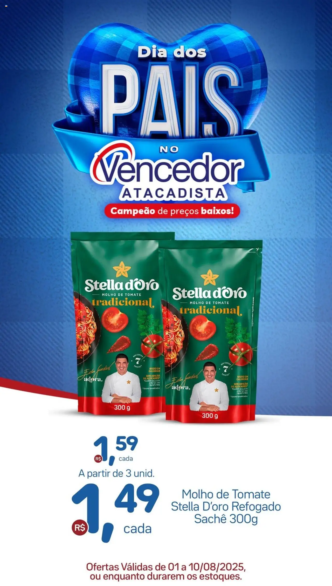 Vencedor Atacadista Folheto - válido de 01.08.2025 | Página: 15 | Produtos: Molho de tomate, Baixo
