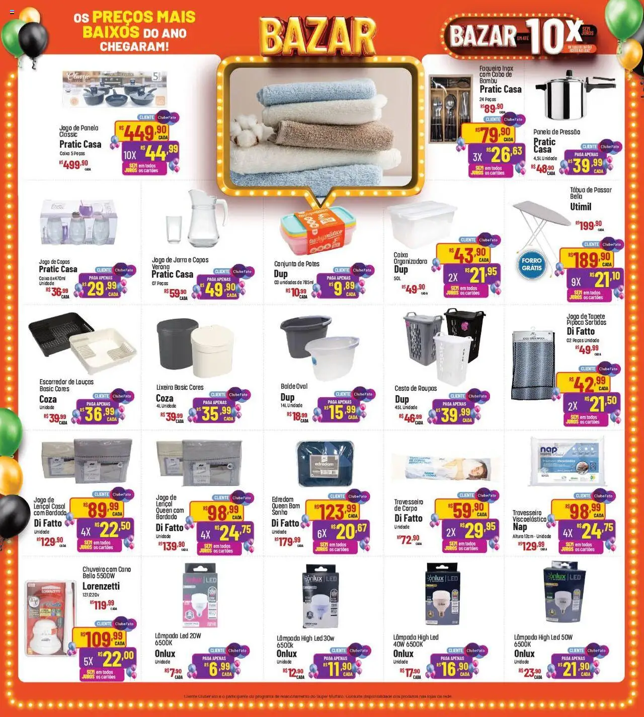 Super Muffato Folheto - válido de 12.08.2025 | Página: 20 | Produtos: Travesseiro, Roupas, Chuveiro, Cesto de roupas