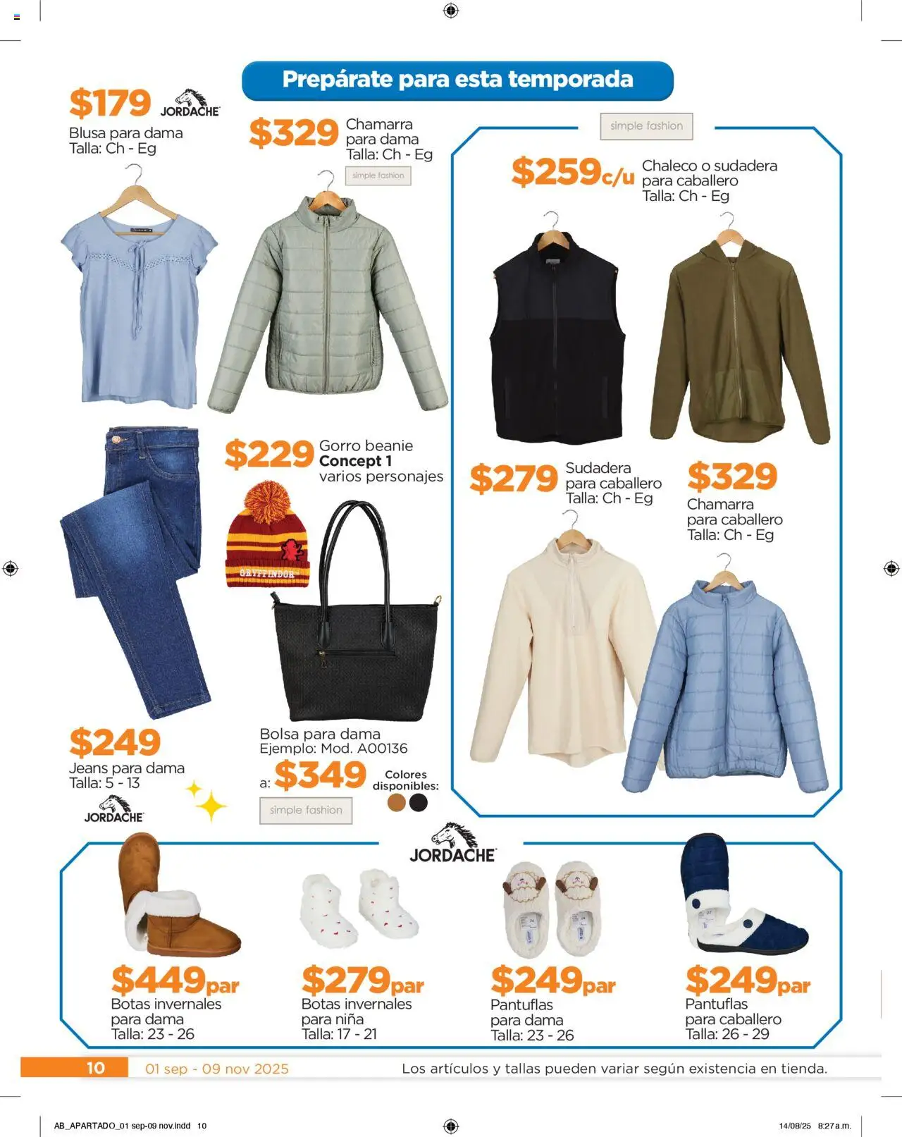 Nuevas ofertas de Chedraui válidas en toda la República Mexicana desde el 01.09.2025. ¡Encuentra las mejores ofertas en Chedraui - Folleto Cumplir Tus Deseos! | Página: 10 | Productos: Blusa, Pantuflas, Bolsa, Sudadera
