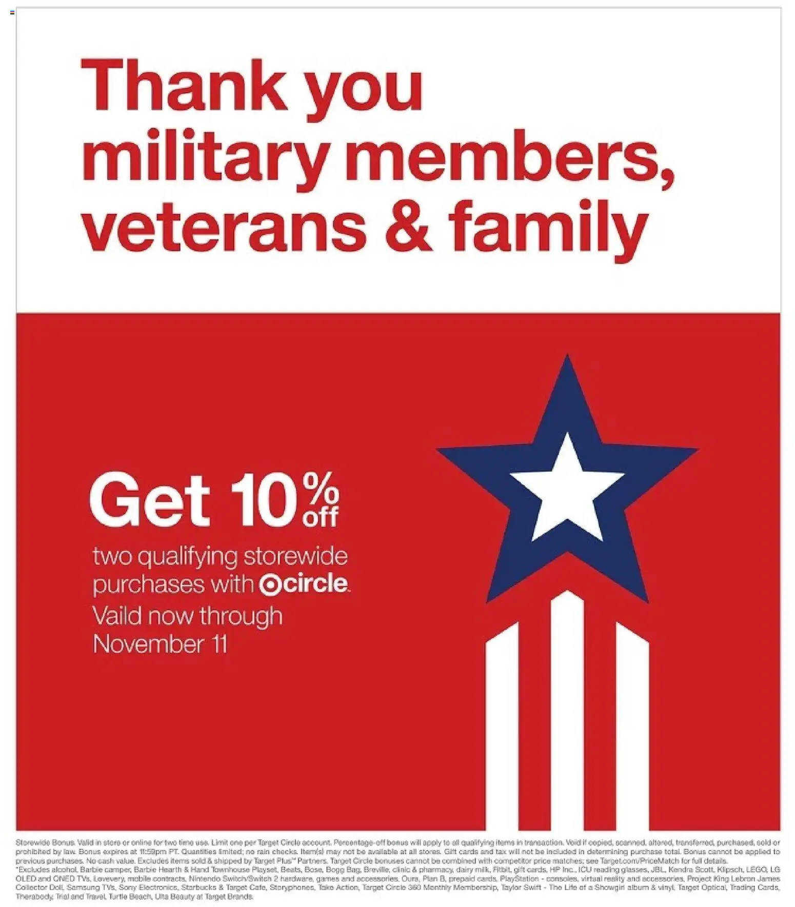 Target Weekly Ad - valid from 26.10.2025 | Page: 11 | Products: Switch, Playstation, Nintendo