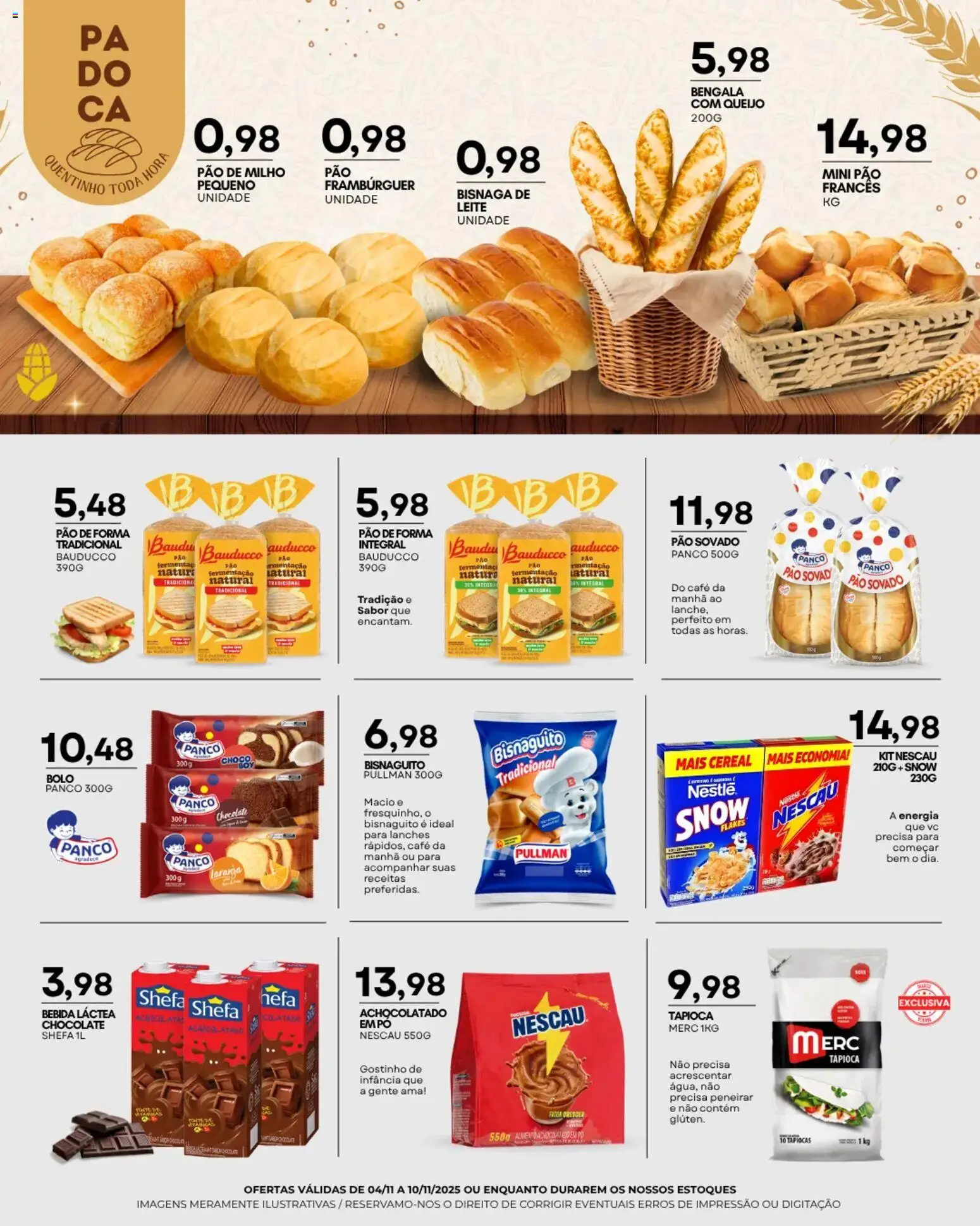 Mercadão Atacadista Folheto - válido de 04.11.2025 | Página: 7 | Produtos: Pó, Queijo, Chocolate, Bebida