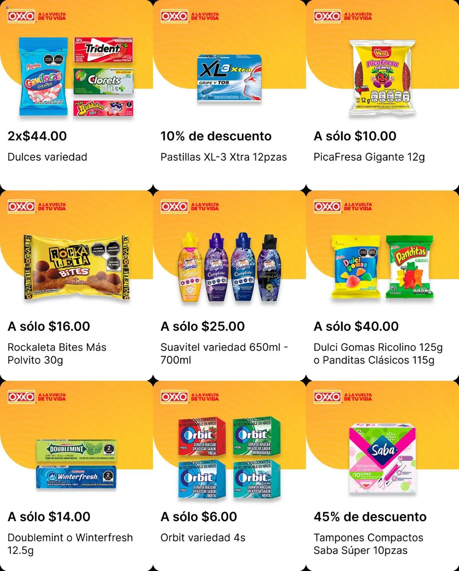 Nuevas ofertas de OXXO válidas en toda la República Mexicana desde el 04.12.2025. ¡Encuentra las mejores ofertas en OXXO folleto! | Página: 11 | Productos: Fresa, Azúcar, Dulces, Tampones
