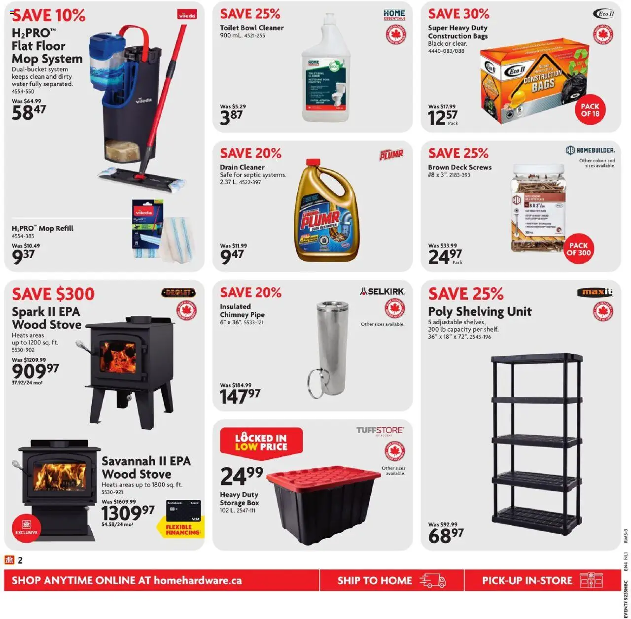 Home Hardware flyer valid from 28.08.2025 | Page: 4 | Products: Stove, Box