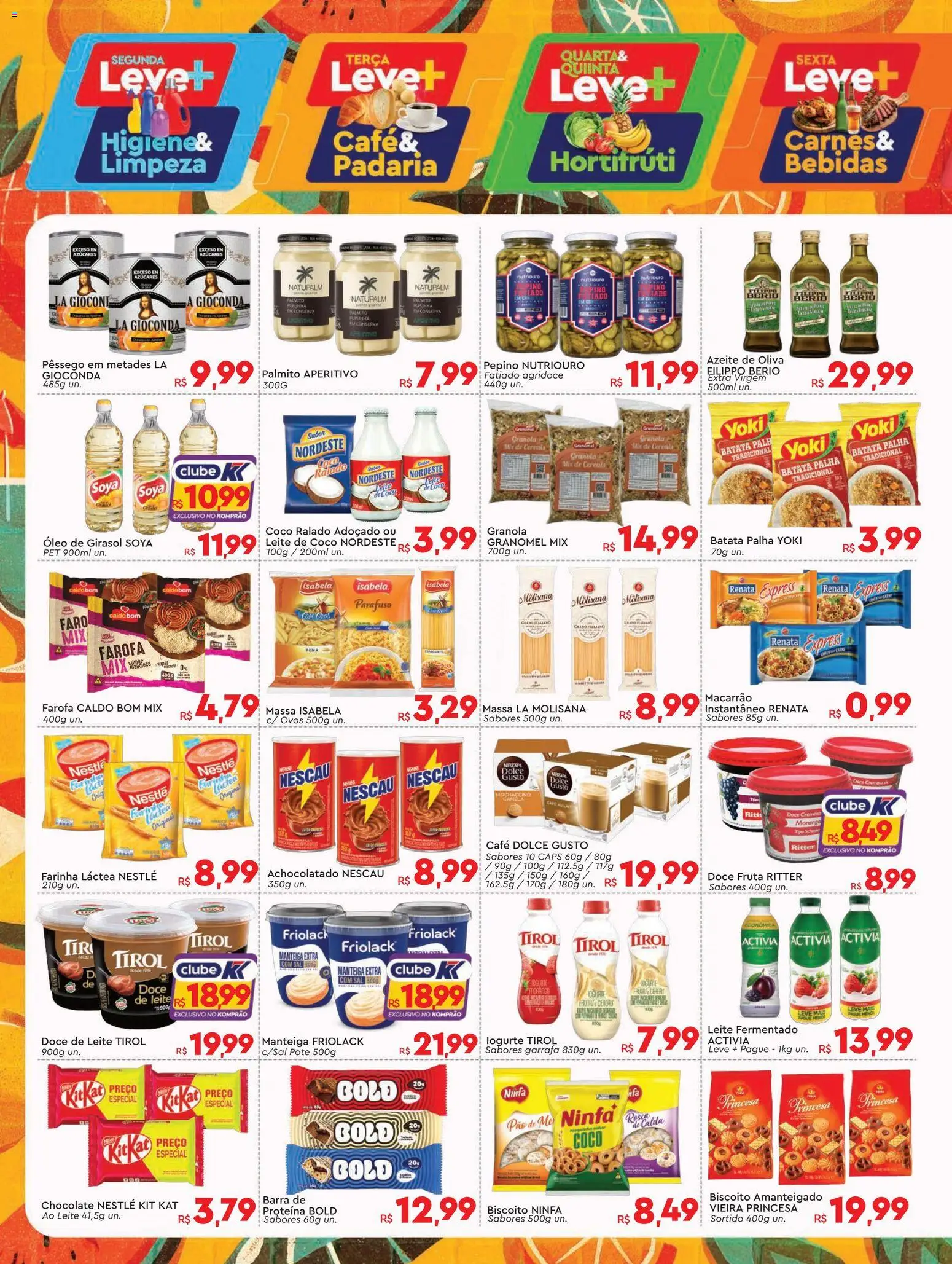 Komprao Atacadista Folheto - válido de 12.01.2026 | Página: 2 | Produtos: Pêssego, Biscoito, Ovos, Doce de leite