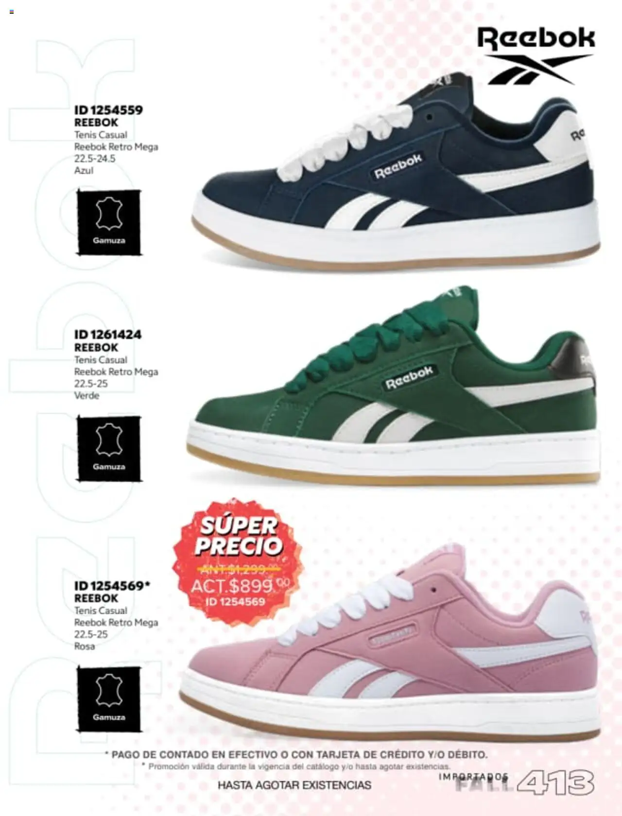 Nuevas ofertas de Price Shoes válidas en toda la República Mexicana desde el 18.08.2025. ¡Encuentra las mejores ofertas en Price Shoes - Catálogo Fall Importados! | Página: 413 | Productos: Tenis, Gamuza