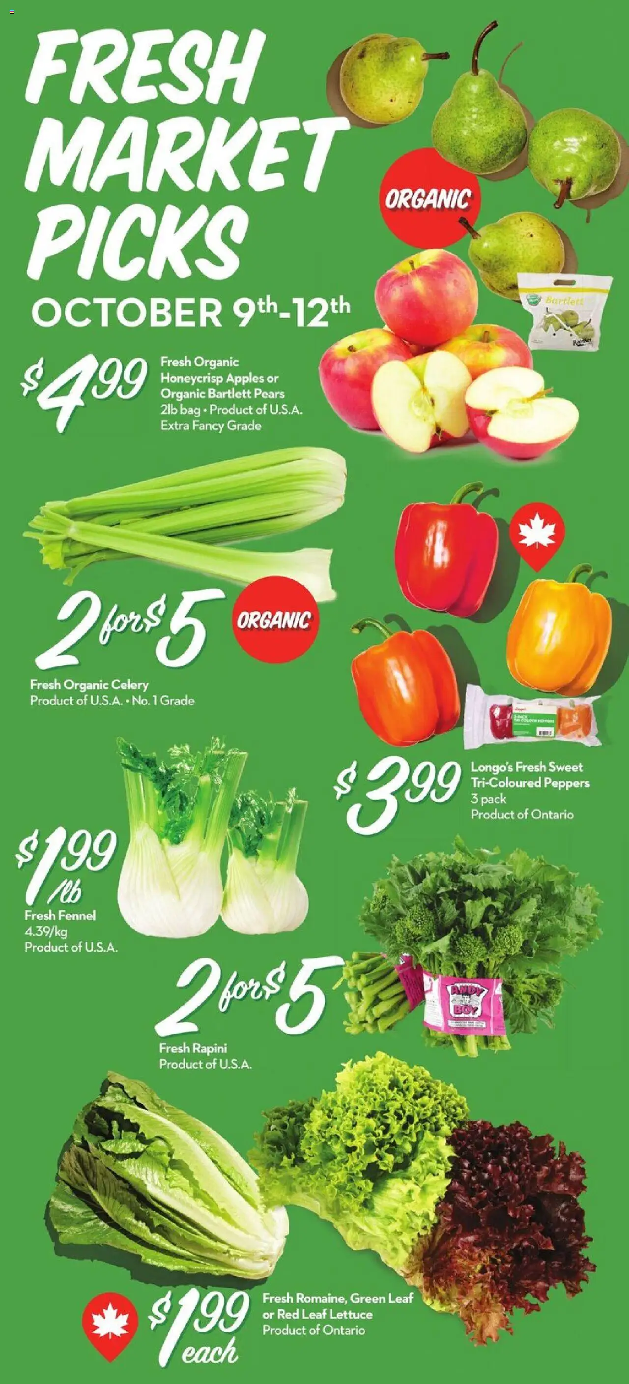Longo's flyer valid from 09.10.2025 | Page: 2 | Products: Apples