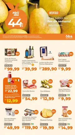 Oba Hortifruti - Ofertas da semana - Pré-Visualização do folheto da loja Oba Hortifruti, válido de 27.03.2026