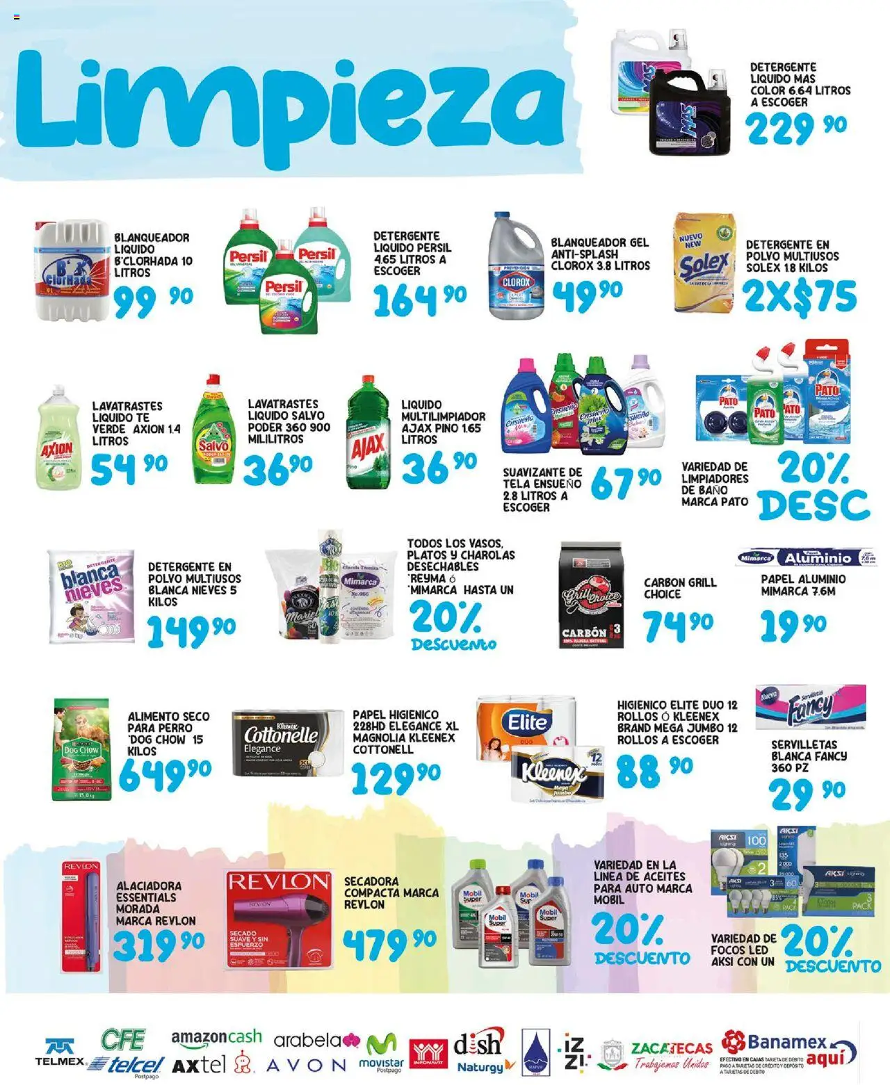 Nuevas ofertas de Alsuper válidas en toda la República Mexicana desde el 05.09.2025. ¡Encuentra las mejores ofertas en Alsuper - Folleto - Zacatecas! | Página: 5 | Productos: Secadora, Limpiador, Papel higiénico, Lavavajillas