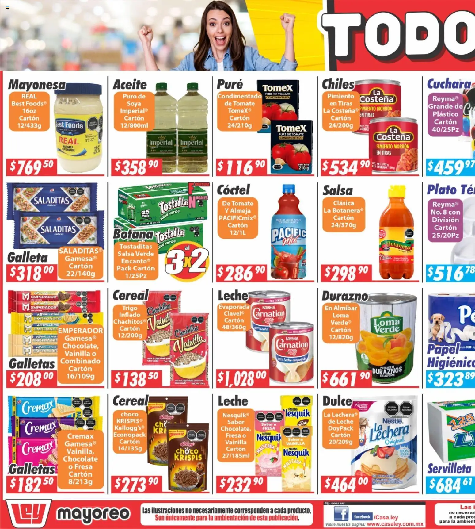 Nuevas ofertas de Casa Ley válidas en toda la República Mexicana desde el 27.04.2026. ¡Encuentra las mejores ofertas en Casa Ley folleto Nogales! | Página: 3 | Productos: Fresa, Galletas, Cuchara, Té