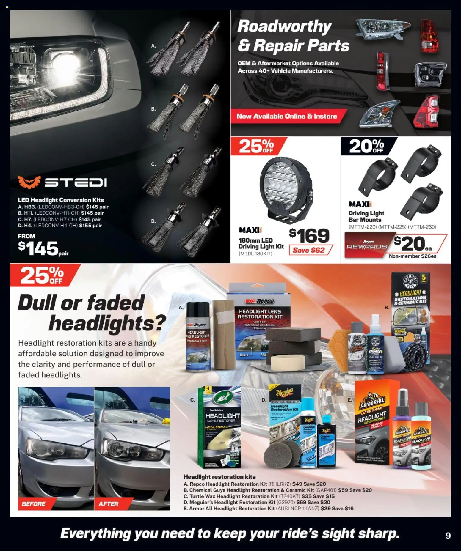 Repco catalogue - valid from 28.01.2026 | Page: 9 | Products: Light, Kits