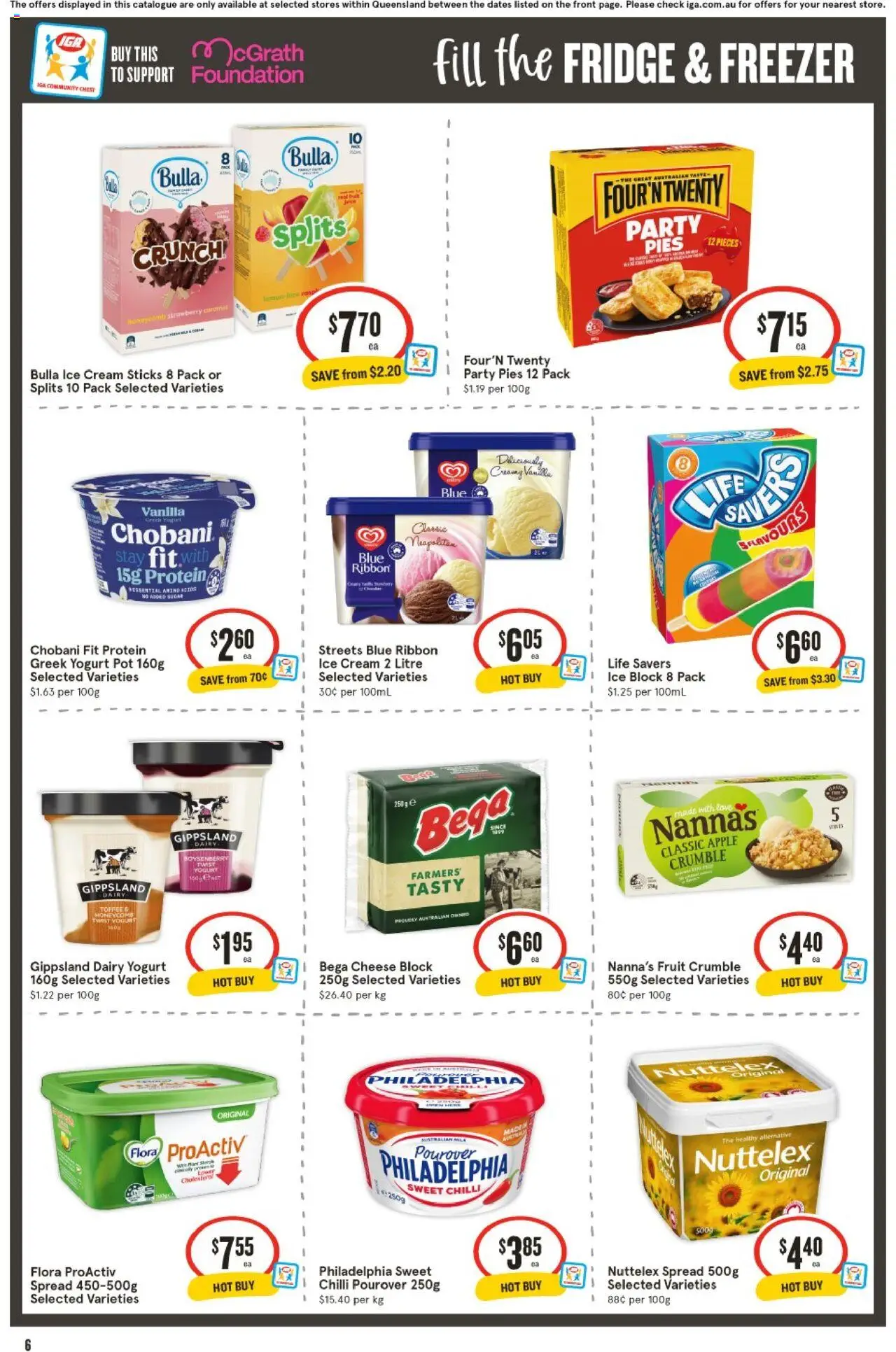IGA catalogue - valid from 10.09.2025 | Page: 7 | Products: Dairy, Cream, Pies, Foundation
