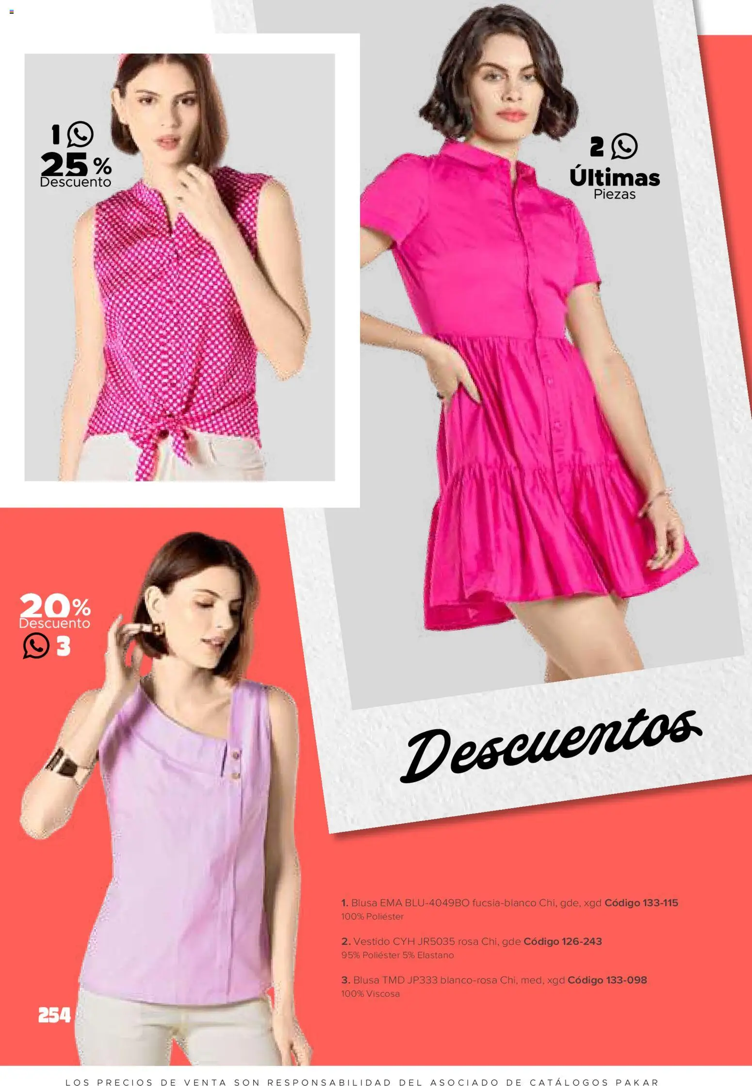 Nuevas ofertas de SC Pakar válidas en toda la República Mexicana desde el 30.01.2026. ¡Encuentra las mejores ofertas en SC Pakar catálogo Ropa! | Página: 254 | Productos: Blusa, Vestido