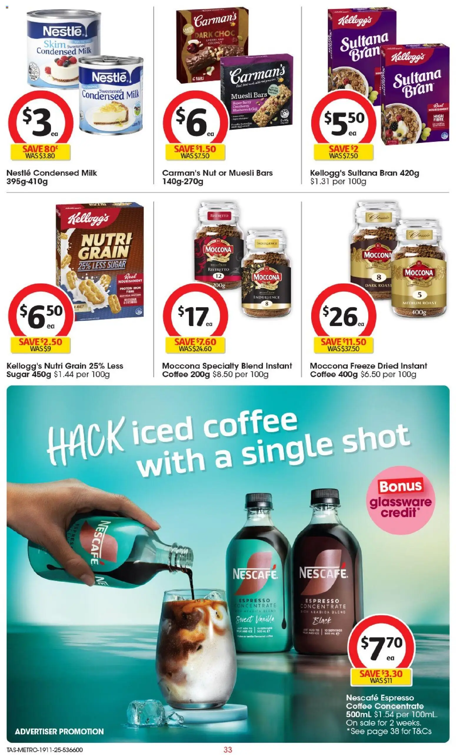 Coles catalogue - valid from 19.11.2025 | Page: 34 | Products: Coffee, Glassware, Moccona, Iron