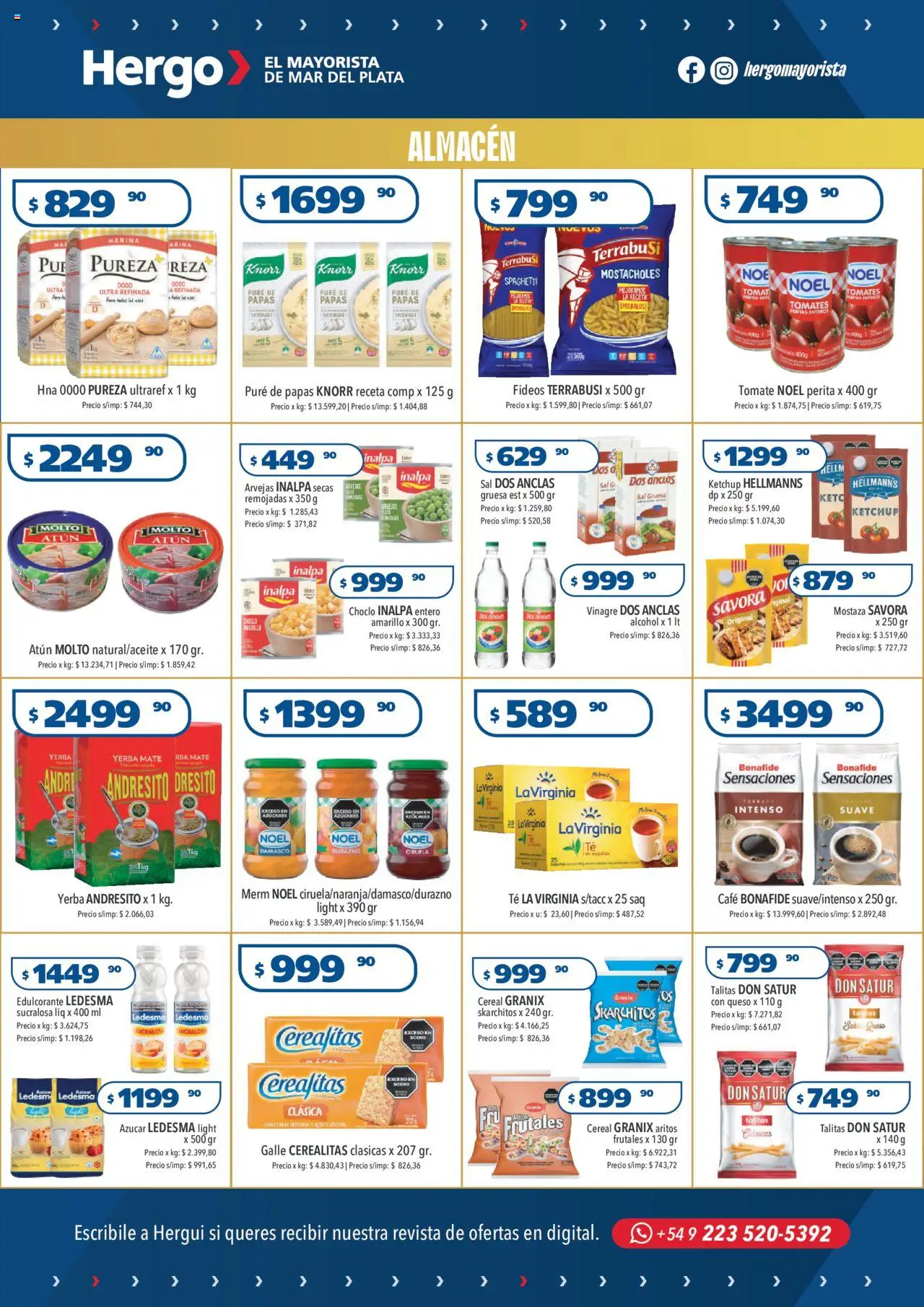 Hergo catálogo │ válido desde el 15.10.2025 | Página: 2 | Productos: Ketchup, Mostaza, Atún, Té