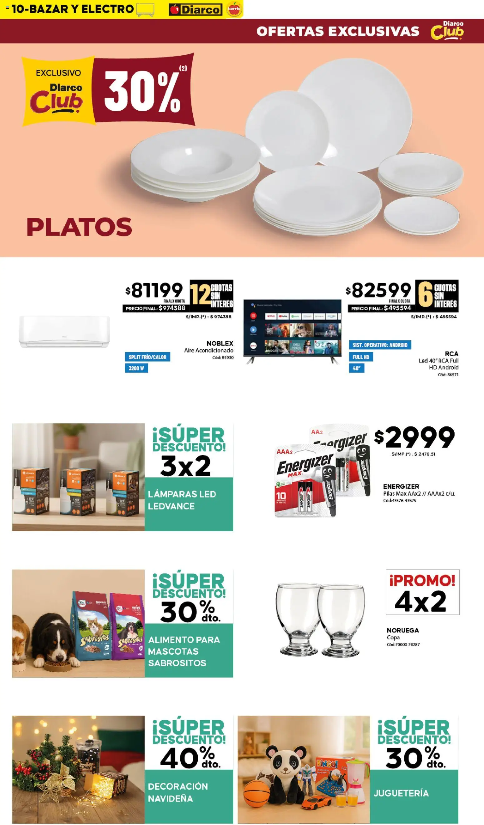 Diarco - Ofertas Diarco Barrio │ válido desde el 22.12.2025 | Página: 10 | Productos: Aire acondicionado, Pilas, Café