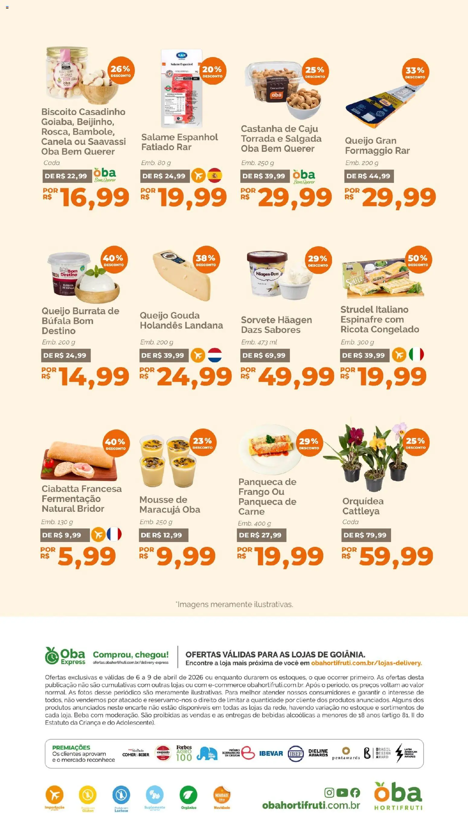 Oba Hortifruti Folheto - válido de 06.04.2026 | Página: 5 | Produtos: Caju, Maracujá, Castanha de caju, Canela