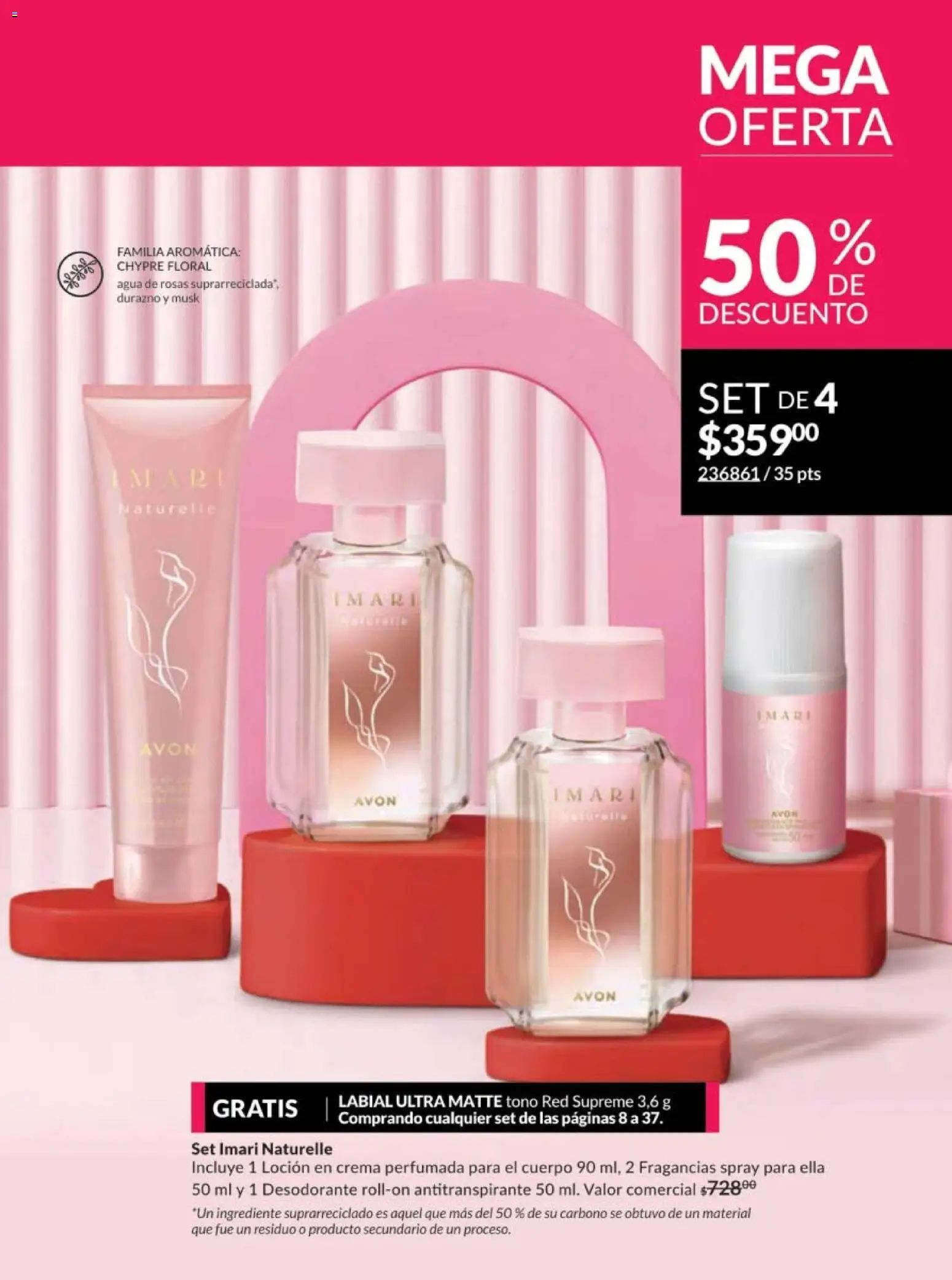 Nuevas ofertas de AVON válidas en toda la República Mexicana desde el 10.01.2026. ¡Encuentra las mejores ofertas en AVON campaña 2 2026! | Página: 29 | Productos: Durazno, Crema, Agua, Loción