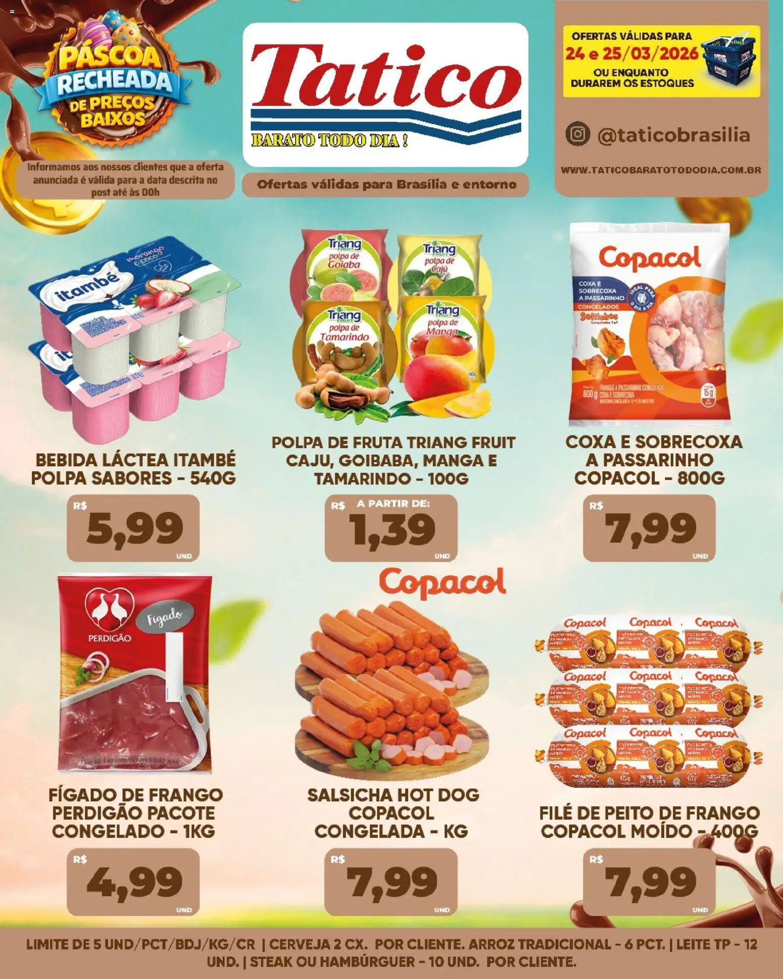 Tatico Folheto - válido de 26.03.2026 | Página: 30 | Produtos: Coco, Salsicha, Leite, Arroz