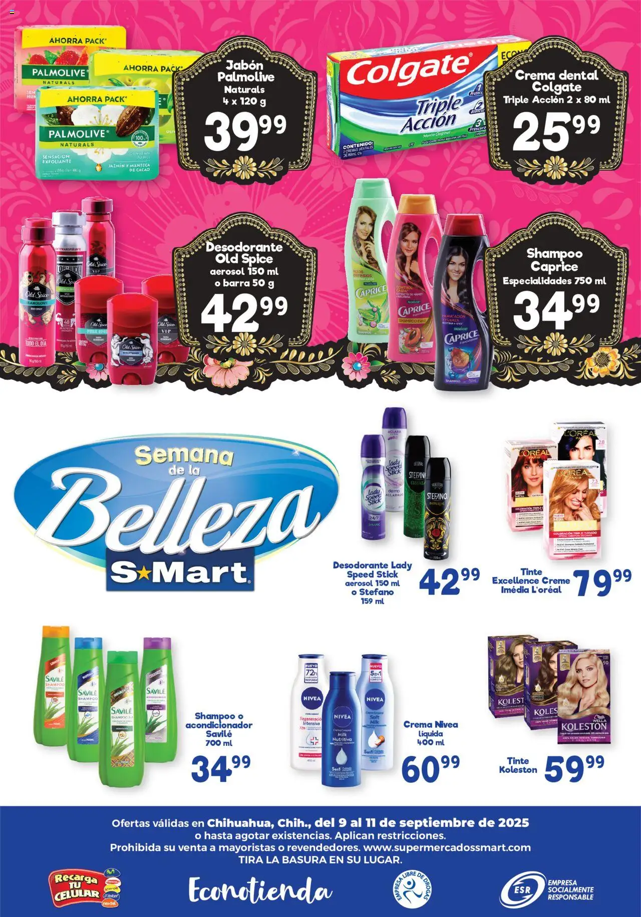 Nuevas ofertas de S-Mart válidas en toda la República Mexicana desde el 09.09.2025. ¡Encuentra las mejores ofertas en S-Mart - Folleto! | Página: 6 | Productos: Uva, Cacao, Body, Crema corporal