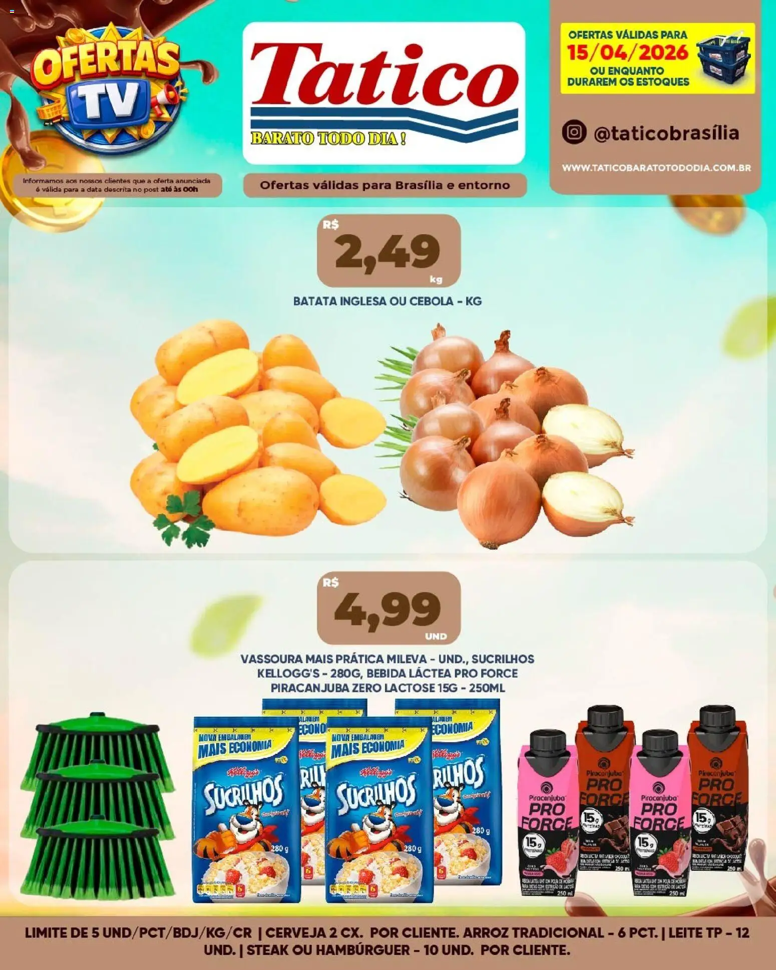 Tatico Folheto - válido de 16.04.2026 | Página: 30 | Produtos: Cebola, Leite, Arroz, Bebida