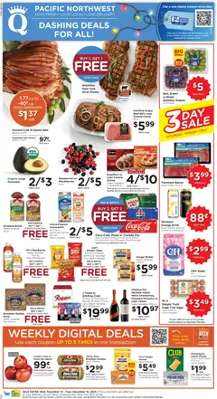 Preview of QFC weekly ads valid from 10.12.2025