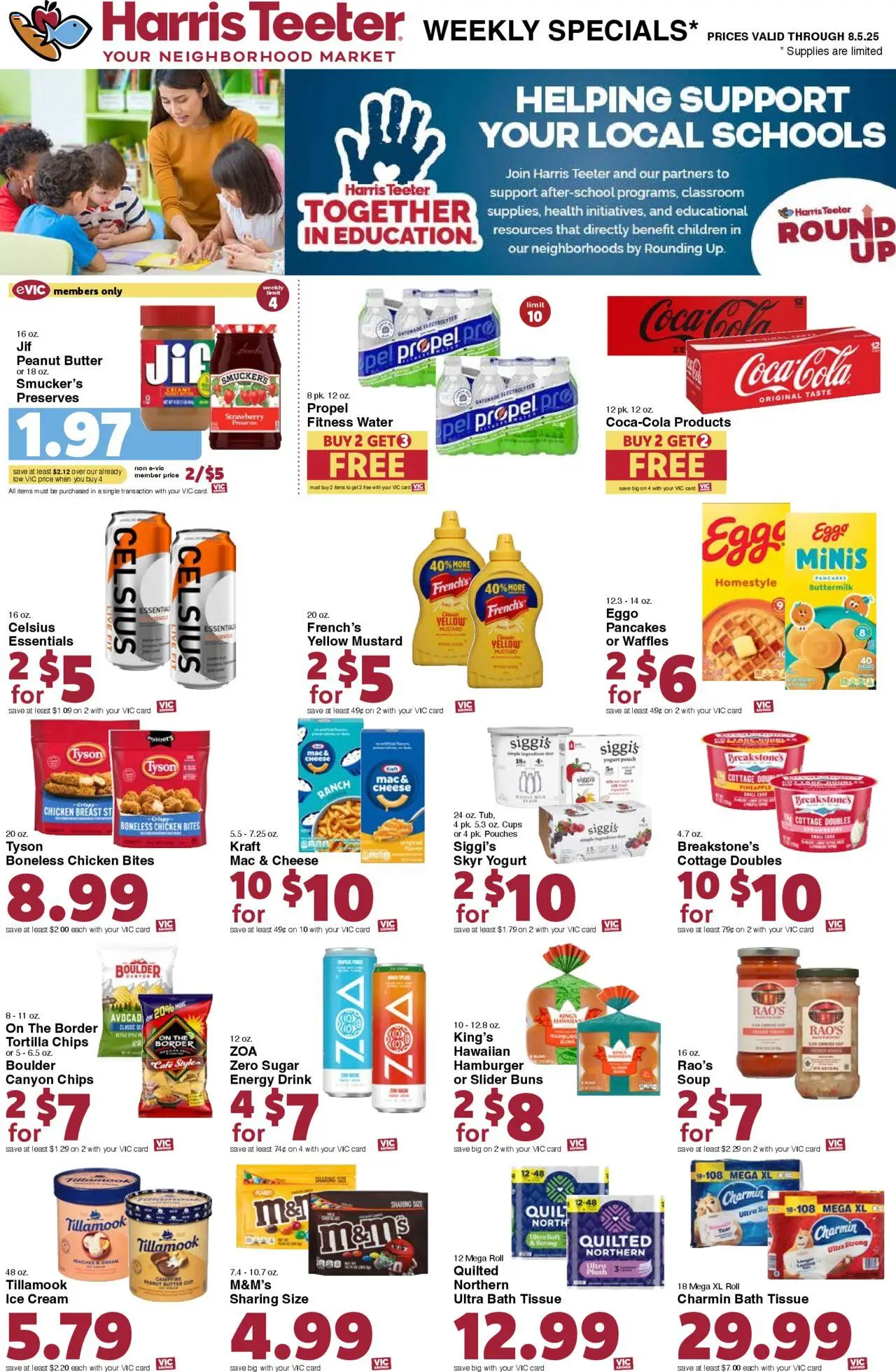 Harris Teeter Weekly Ad - SC - valid from 30.07.2025 | Page: 10 | Products: Yogurt, Pineapple, Cream, Sugar