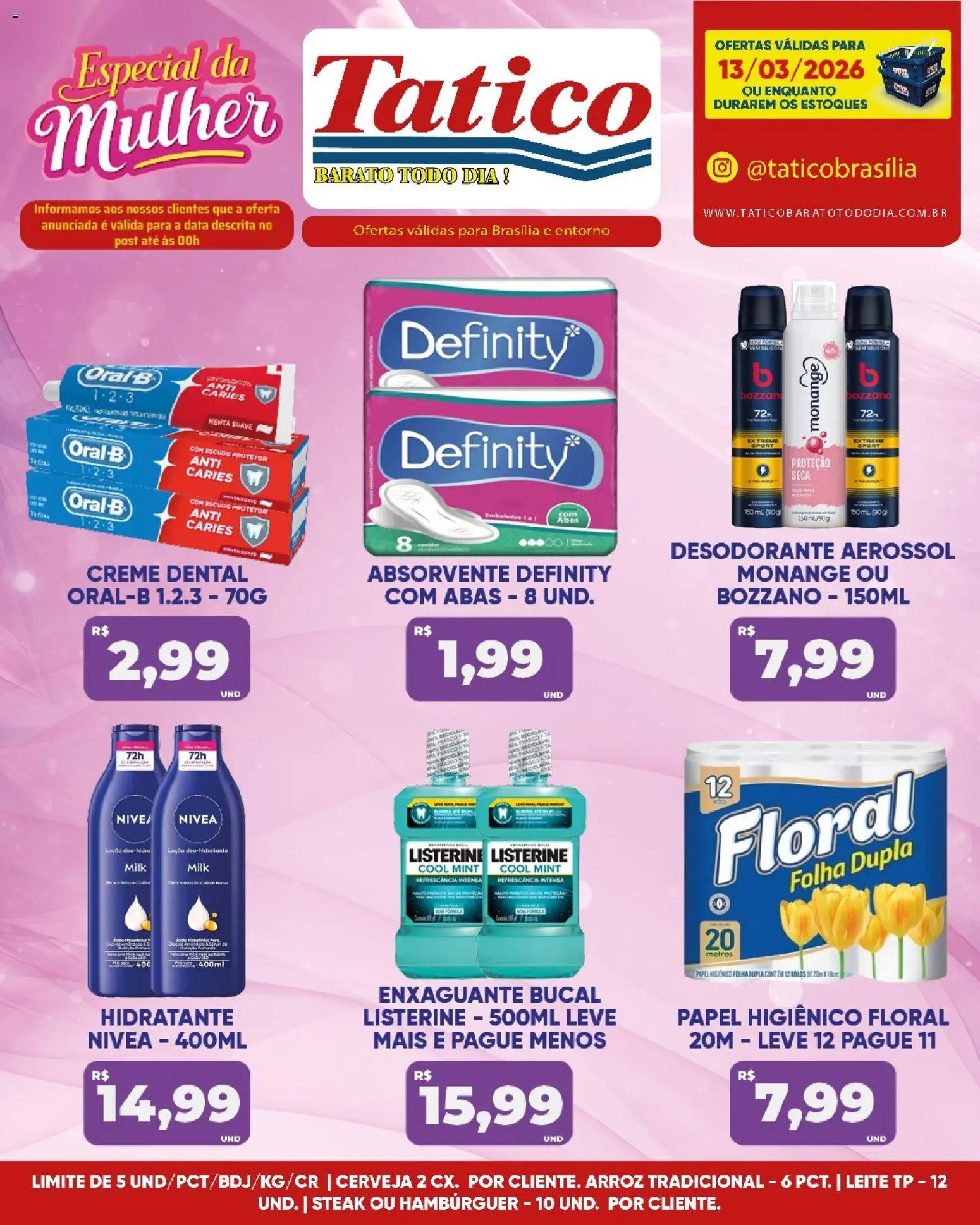 Tatico Folheto - válido de 13.03.2026 | Página: 17 | Produtos: Enxaguante bucal, Leite, Cerveja, Hambúrguer