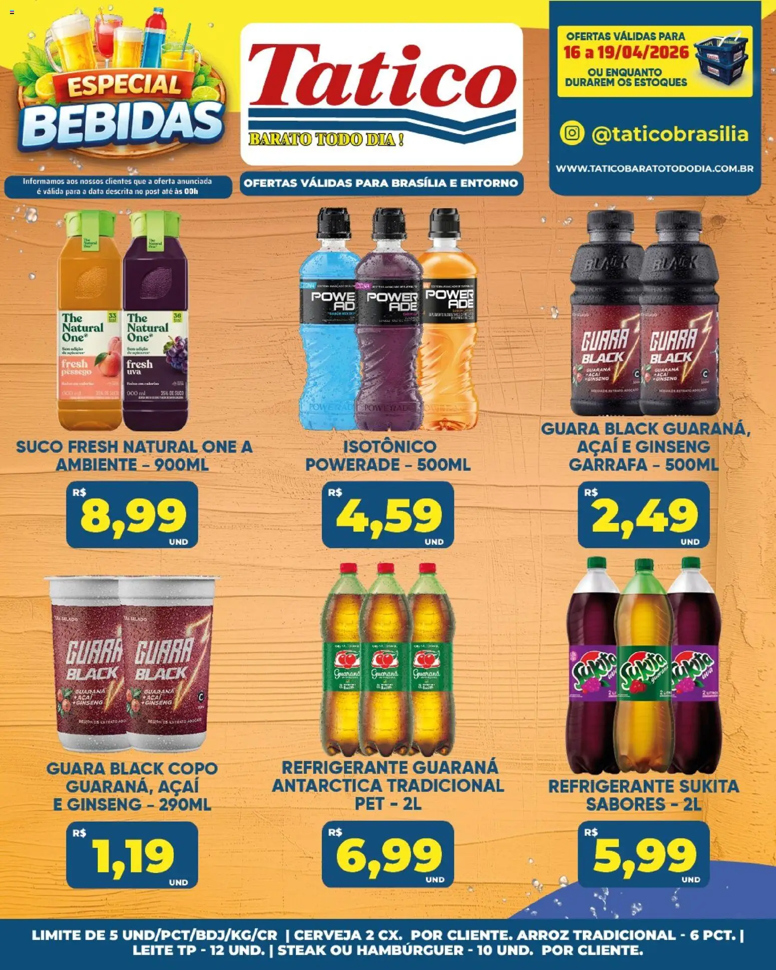 Tatico Folheto - válido de 18.04.2026 | Página: 27 | Produtos: Arroz, Hambúrguer, Refrigerante, Açaí