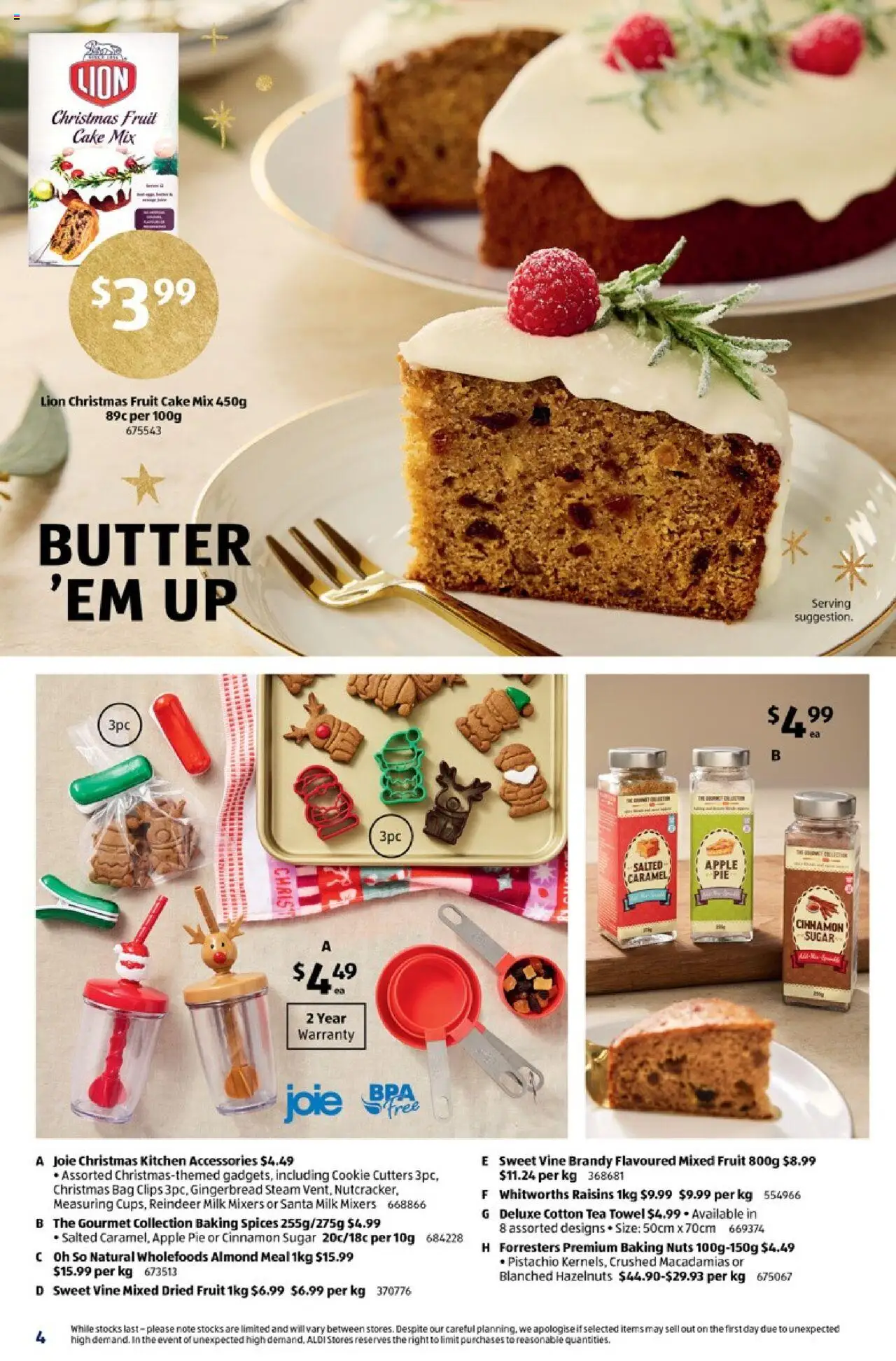 Aldi catalogue - valid from 08.10.2025 | Page: 4 | Products: Tea, Nuts, Sugar, Clips