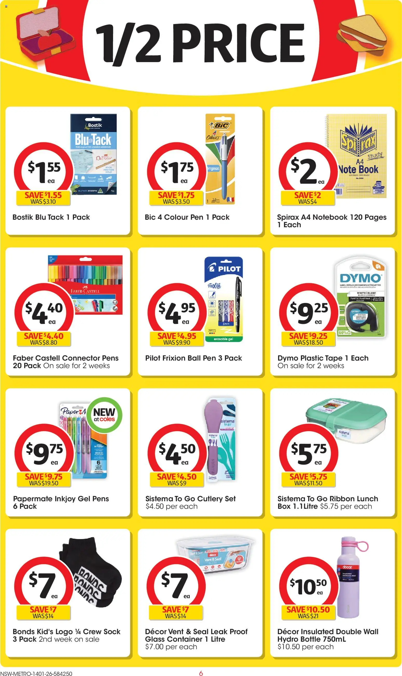Coles catalogue - valid from 14.01.2026 | Page: 6 | Products: Cutlery, Decor, Box, Connector