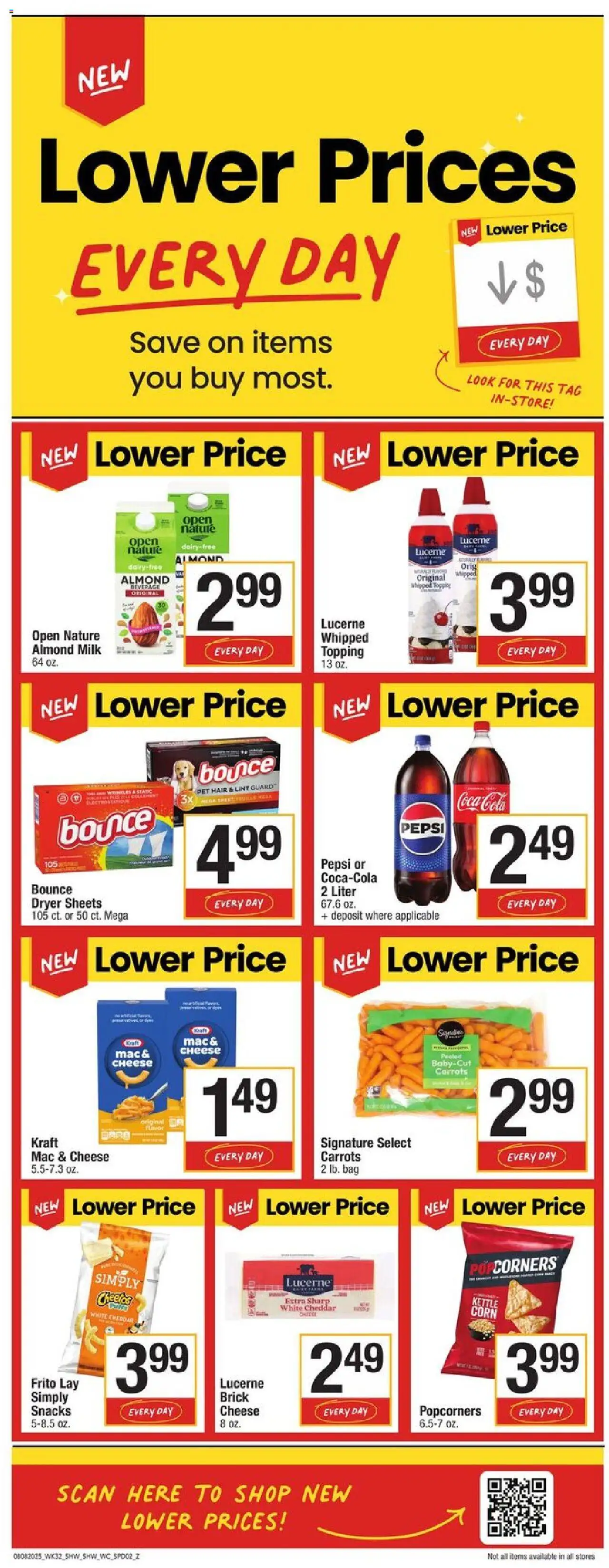Shaw's Weekly Ad - RI - valid from 08.08.2025 | Page: 2 | Products: Corn, Cheese, Bag, Dryer