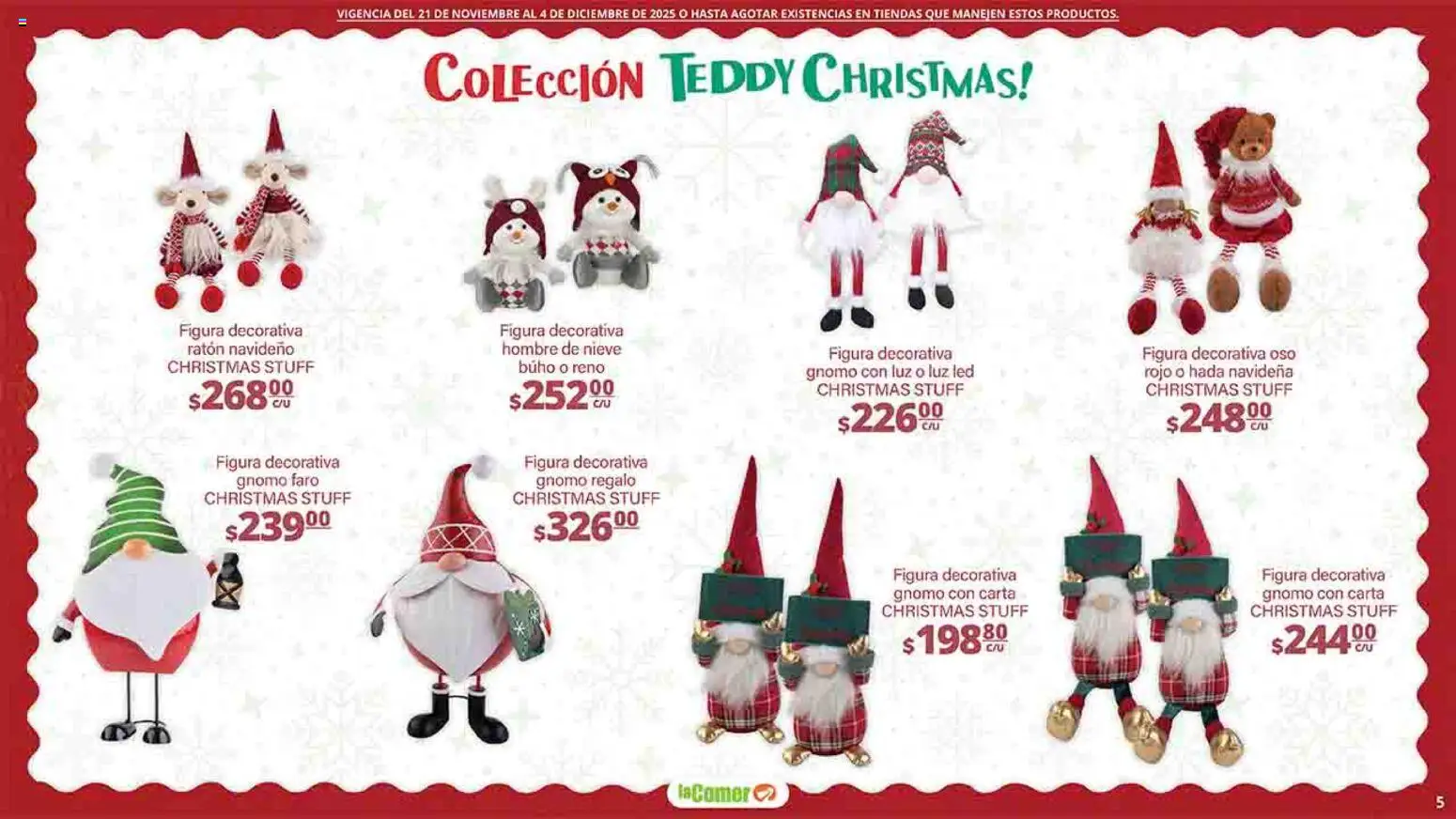 Nuevas ofertas de La Comer válidas en toda la República Mexicana desde el 21.11.2025. ¡Encuentra las mejores ofertas en La Comer folleto Felices Fiestas! | Página: 5