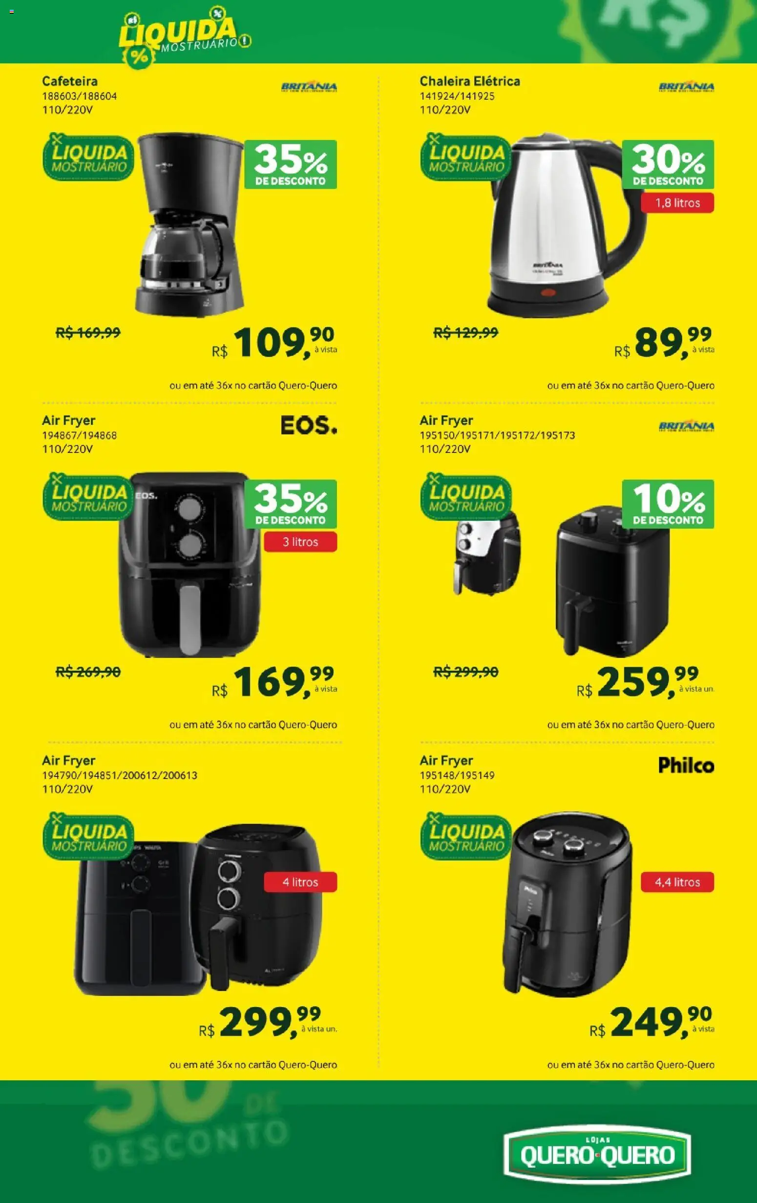 Lojas Quero-Quero Folheto - válido de 02.01.2026 | Página: 9 | Produtos: Chaleira, Chaleira elétrica, Air fryer, Cafeteira