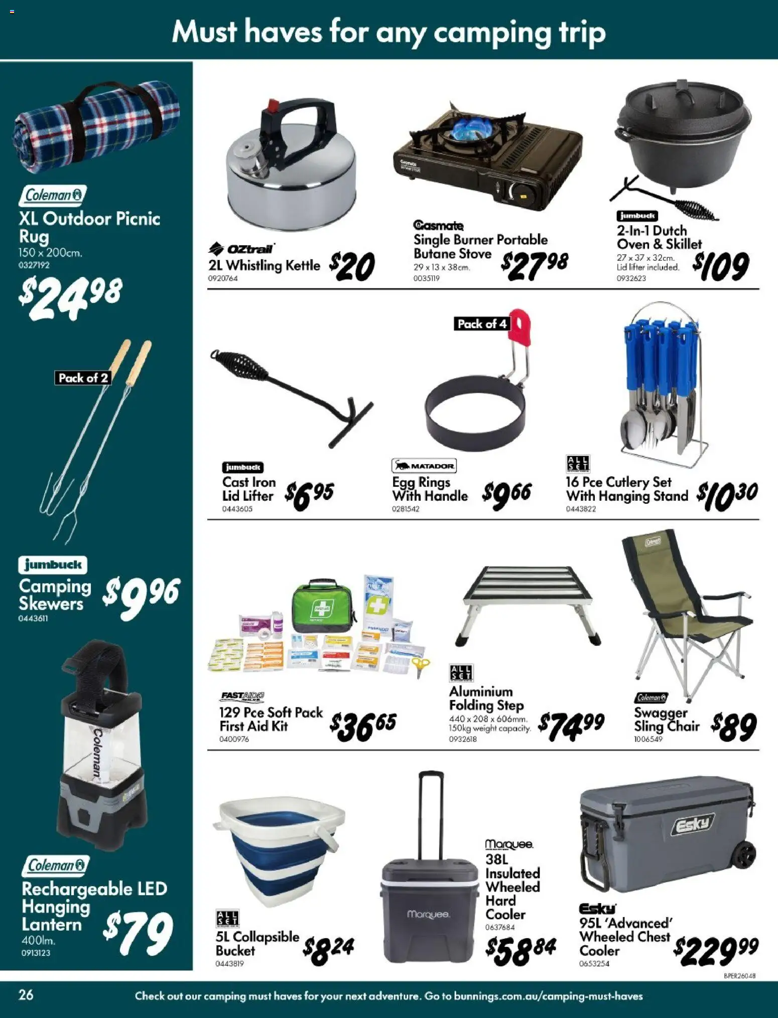 Bunnings Warehouse catalogue - valid from 11.03.2026 | Page: 26 | Products: Cutlery, Portable, Oven, Kettle