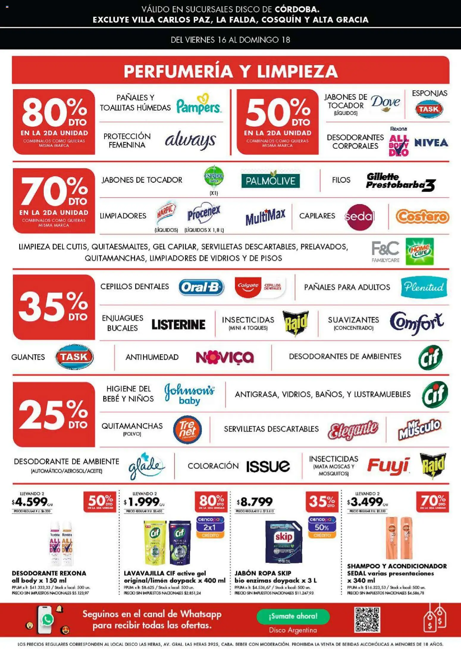 Disco - Ofertas | Córdoba │ válido desde el 15.01.2026 | Página: 6 | Productos: Lustramuebles, Toallitas húmedas, Desodorante, Pañales