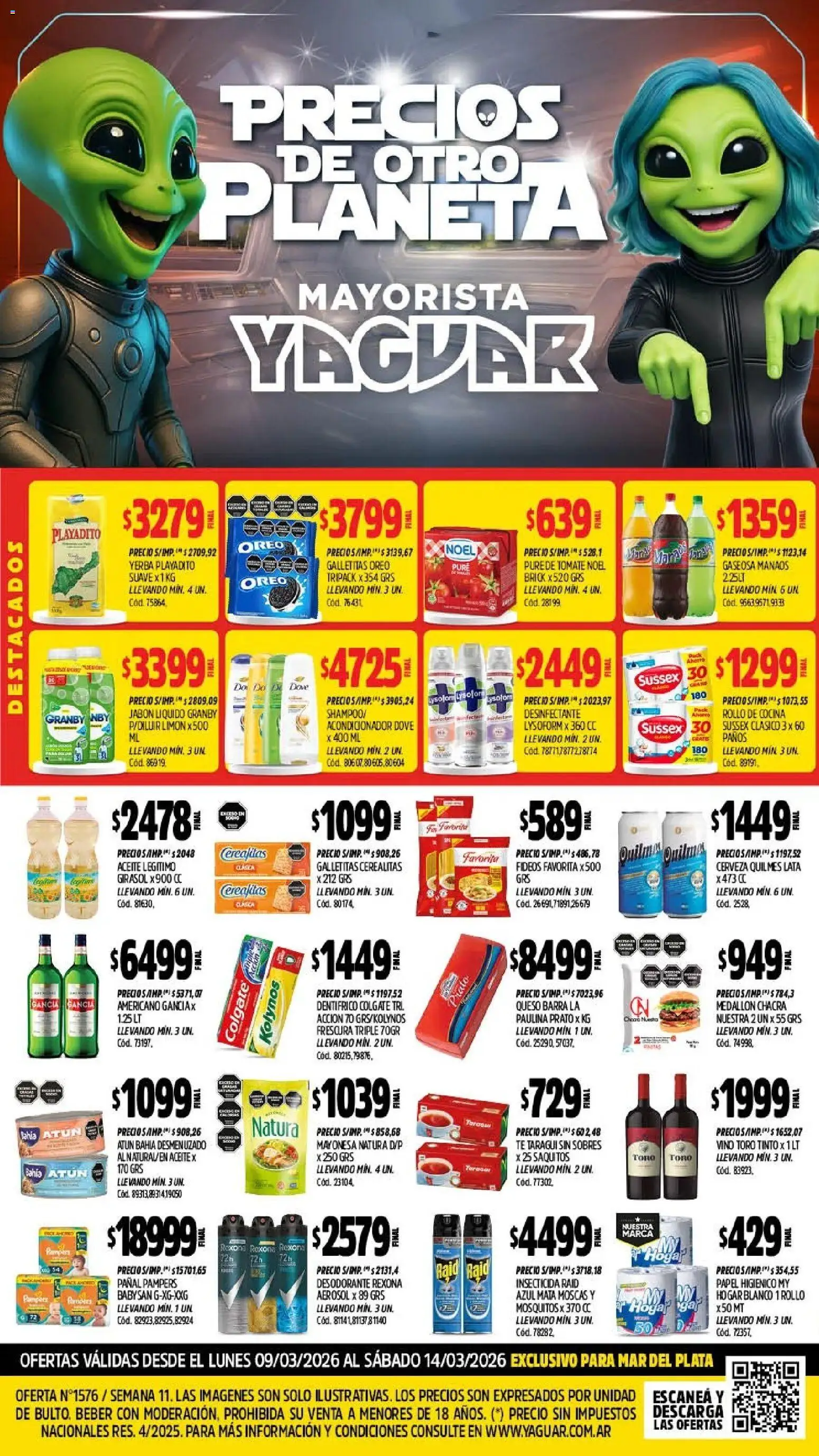Yaguar - Oferta Semanal Mar del Plata │ válido desde el 11.03.2026 | Página: 5 | Productos: Cocina, Jabón, Limón, Vino