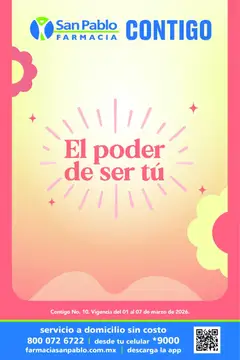 Vista previa de Farmacia San Pablo catálogo, nuevo folleto de la tienda, válido en México a partir del 01.03.2026