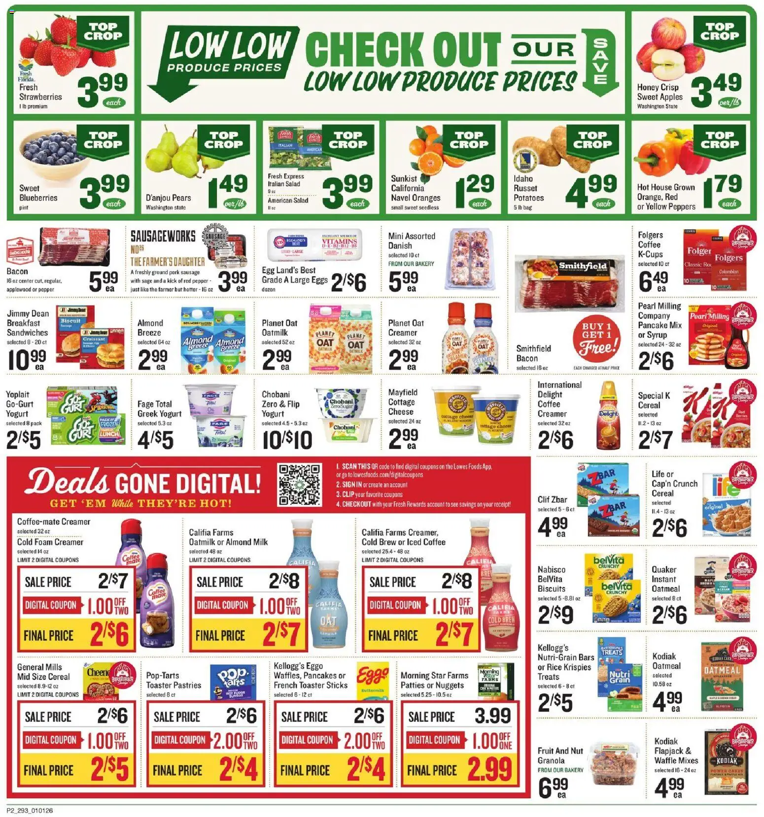 Lowes Foods Weekly Ad - SC - valid from 01.01.2026 | Page: 2 | Products: Eggs, Rice, Potatoes, Bag