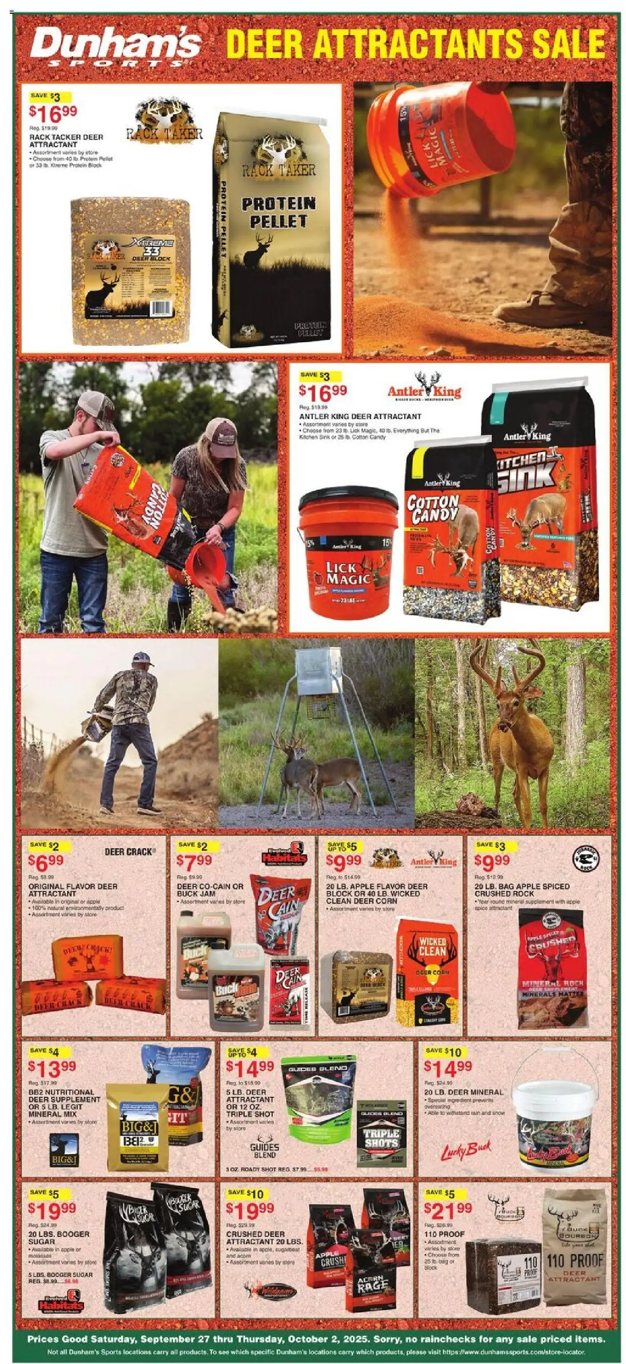 Dunham's Sports Weekly Ad - valid from 27.09.2025 | Page: 5 | Products: Corn, Bourbon, Sugar, Bag