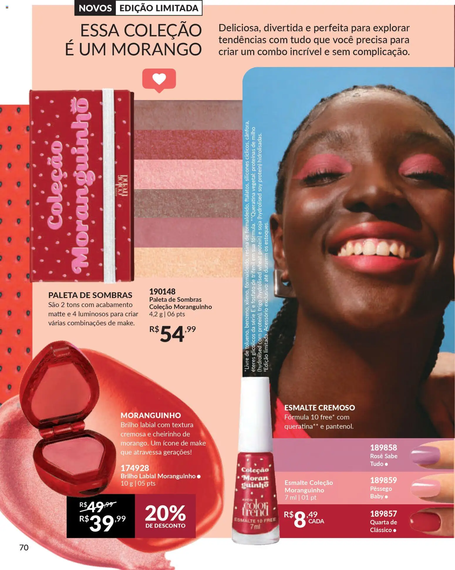 Avon Folheto - válido de 15.01.2026 | Página: 70 | Produtos: Pêssego, Soja