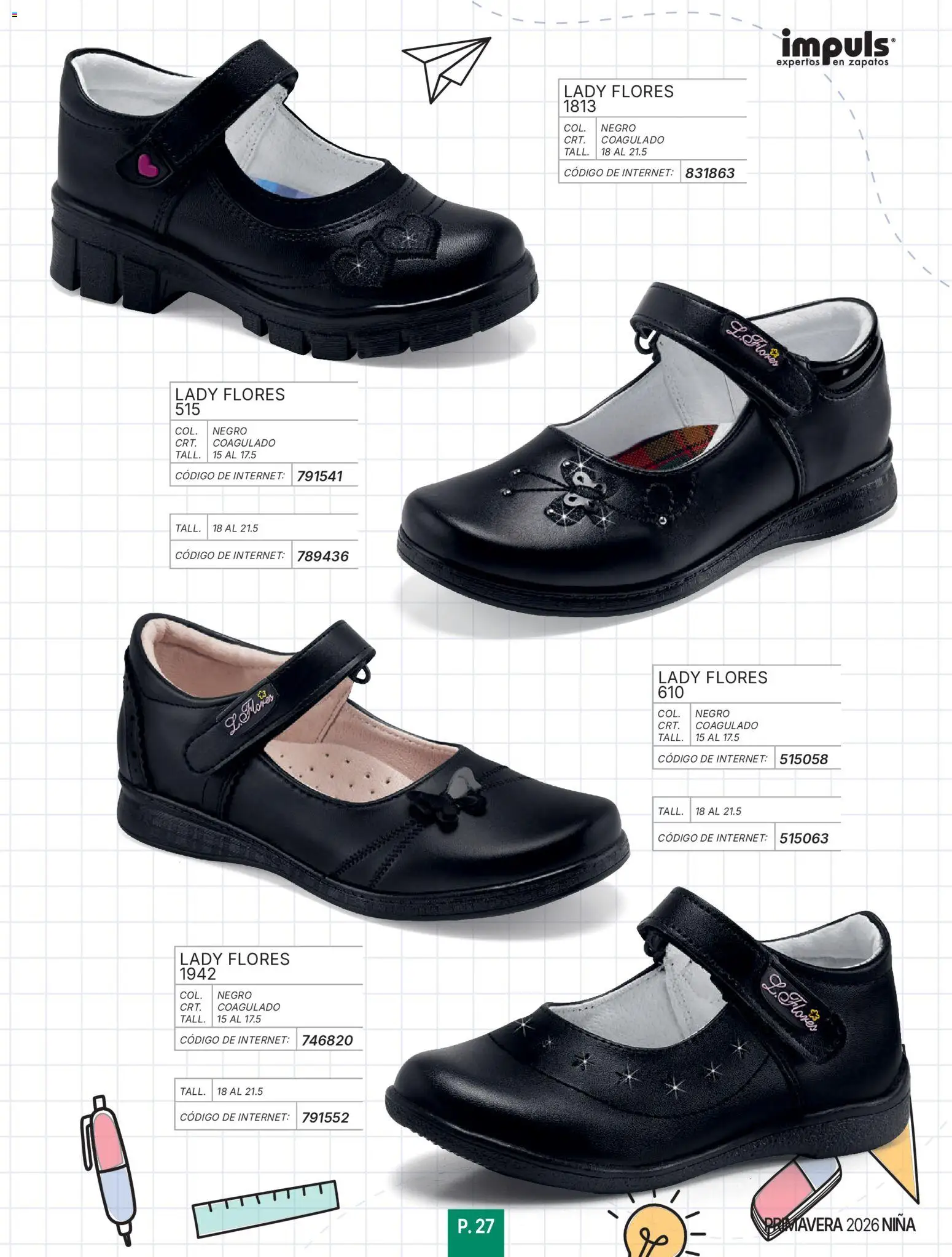 Nuevas ofertas de Impuls válidas en toda la República Mexicana desde el 01.01.2026. ¡Encuentra las mejores ofertas en Impuls catálogo Niña! | Página: 29 | Productos: Zapatos