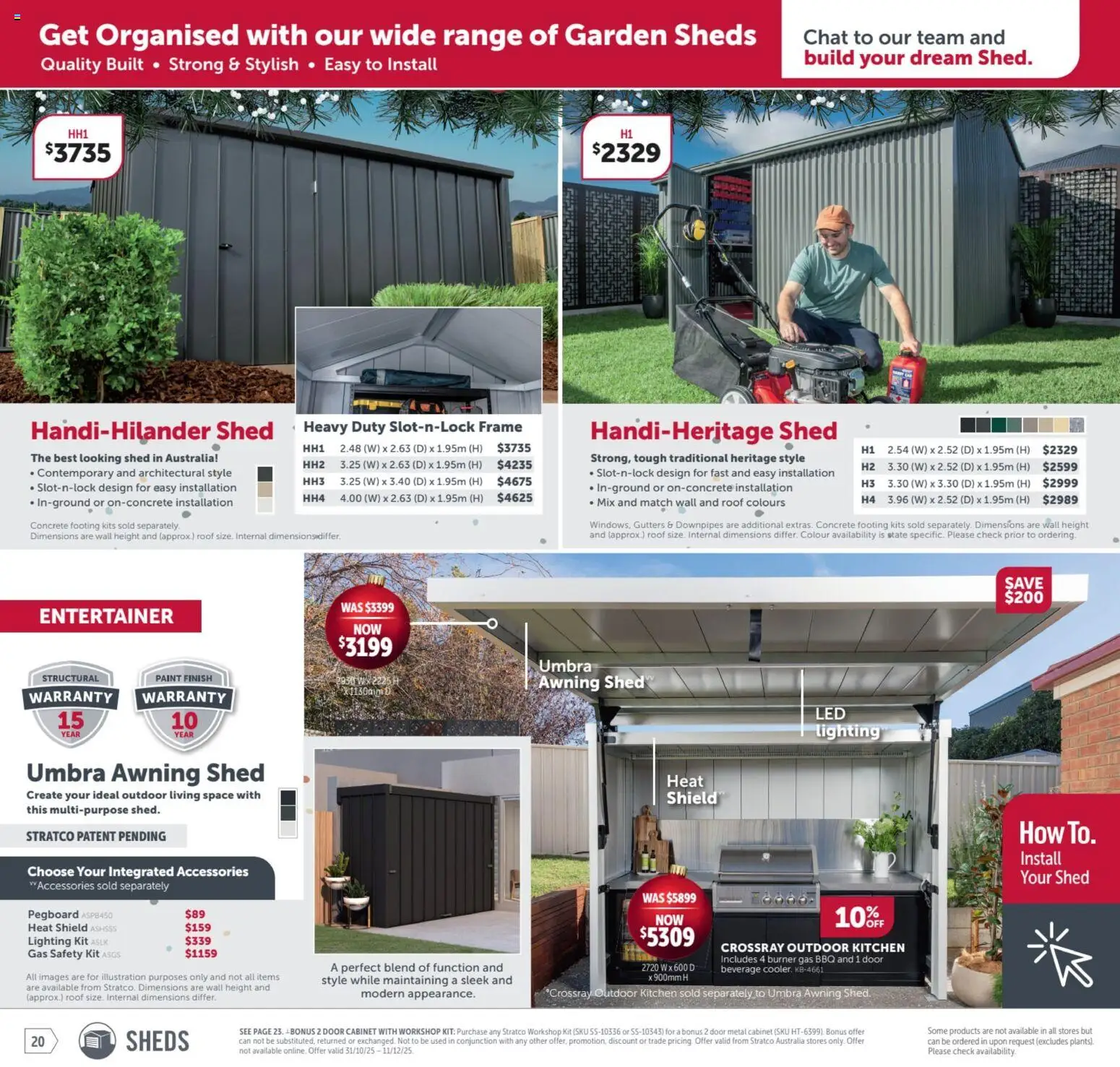 Stratco catalogue - valid from 31.10.2025 | Page: 20 | Products: Cabinet, Door, Kits, Accessories