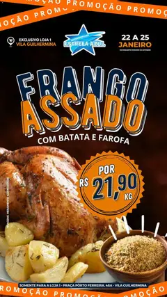 Estrela Azul - Ofertas Frango Assado - Pré-Visualização do folheto da loja Estrela Azul, válido de 22.01.2026