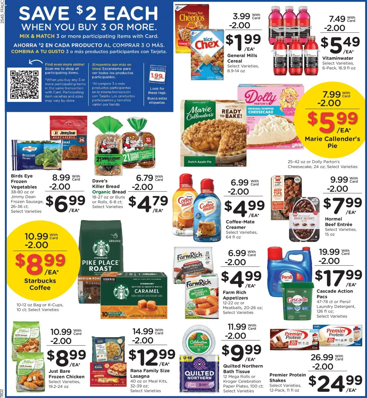 Fry's Food Weekly Ad - valid from 10.12.2025 | Page: 3 | Products: Broccoli, Rice, Beef, Apple Pie