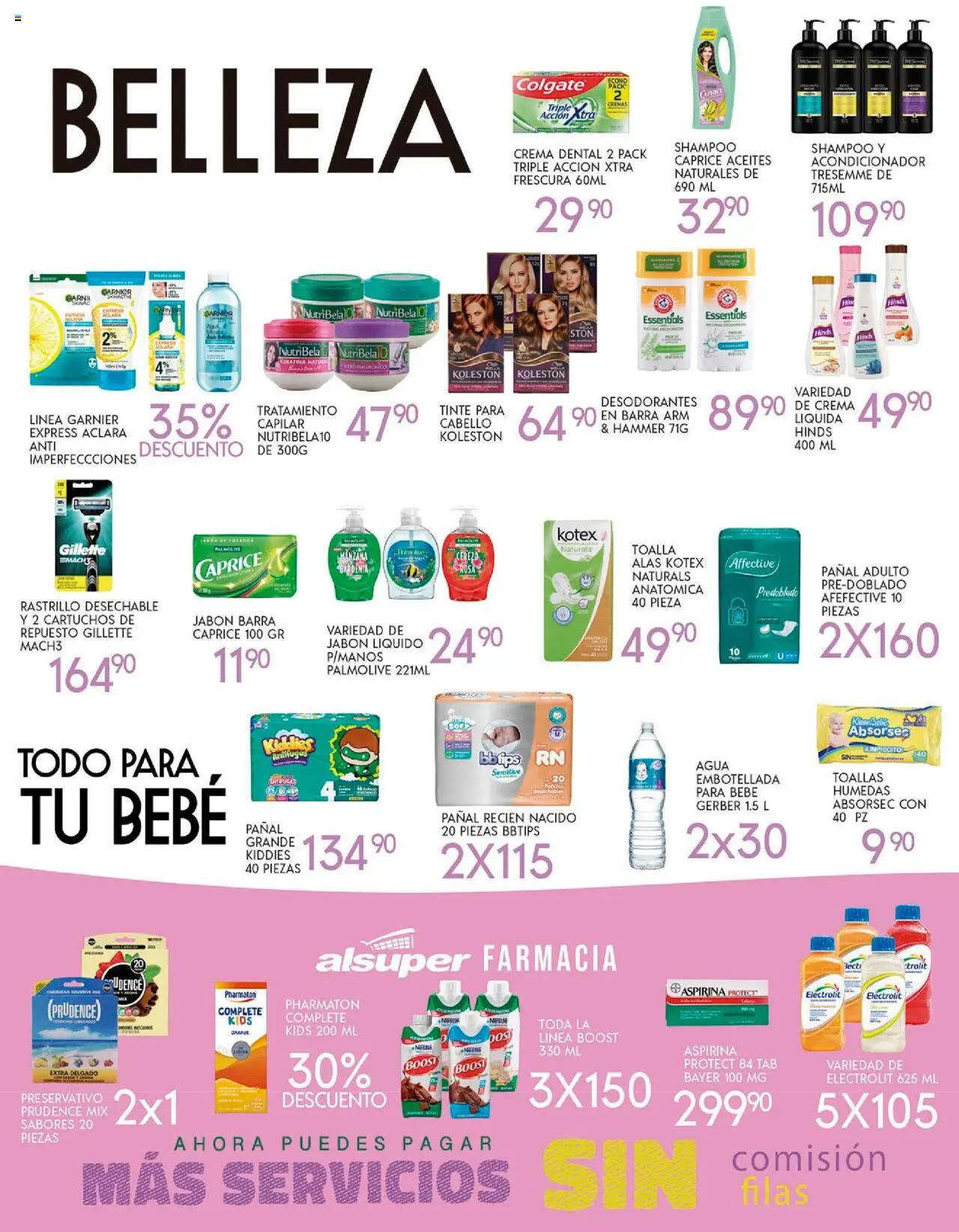 Nuevas ofertas de Alsuper válidas en toda la República Mexicana desde el 26.09.2025. ¡Encuentra las mejores ofertas en Alsuper - Folleto Durango! | Página: 4 | Productos: Jabón líquido, Rastrillo, Agua, Jabón