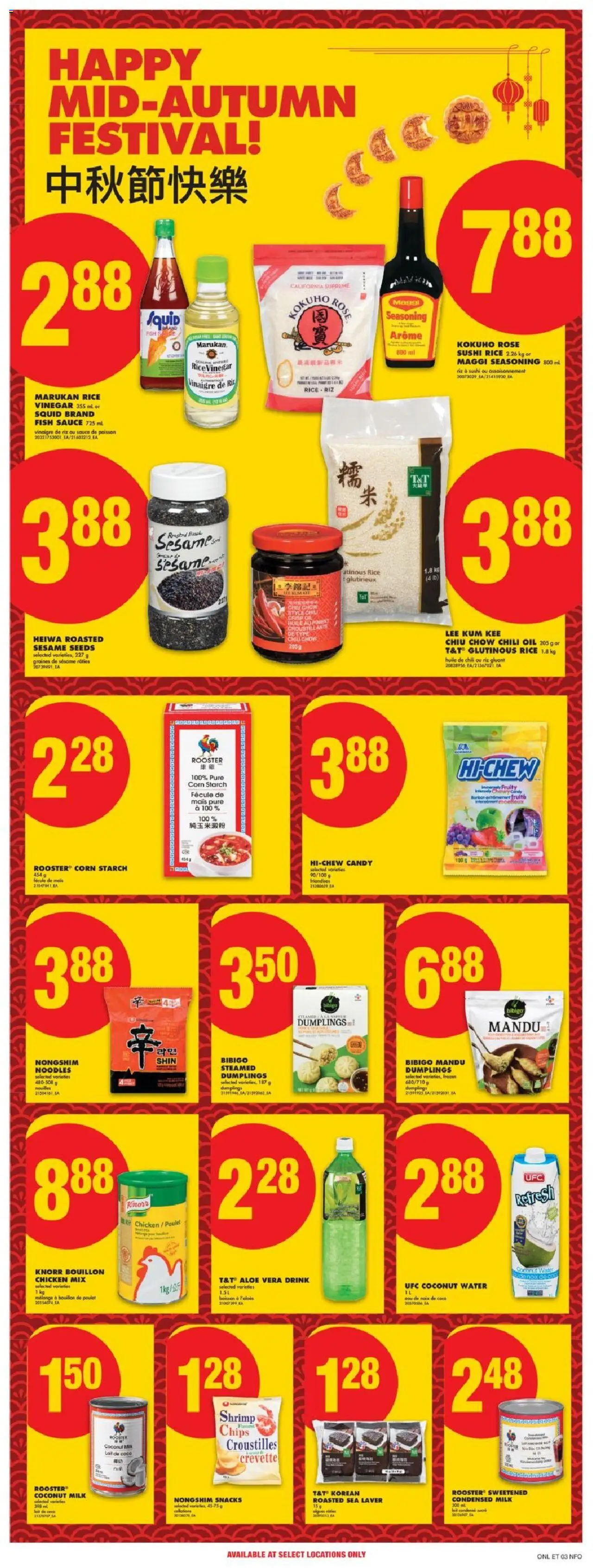 No Frills flyer valid from 02.10.2025 | Page: 18 | Products: Fish, Noodles, Milk, Chicken