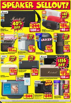 Preview of JB Hi-Fi Stocktake Sellout - valid from 02.04.2026 | Page: 10 | Products: Milk, Water, Bluetooth speaker, Speaker
