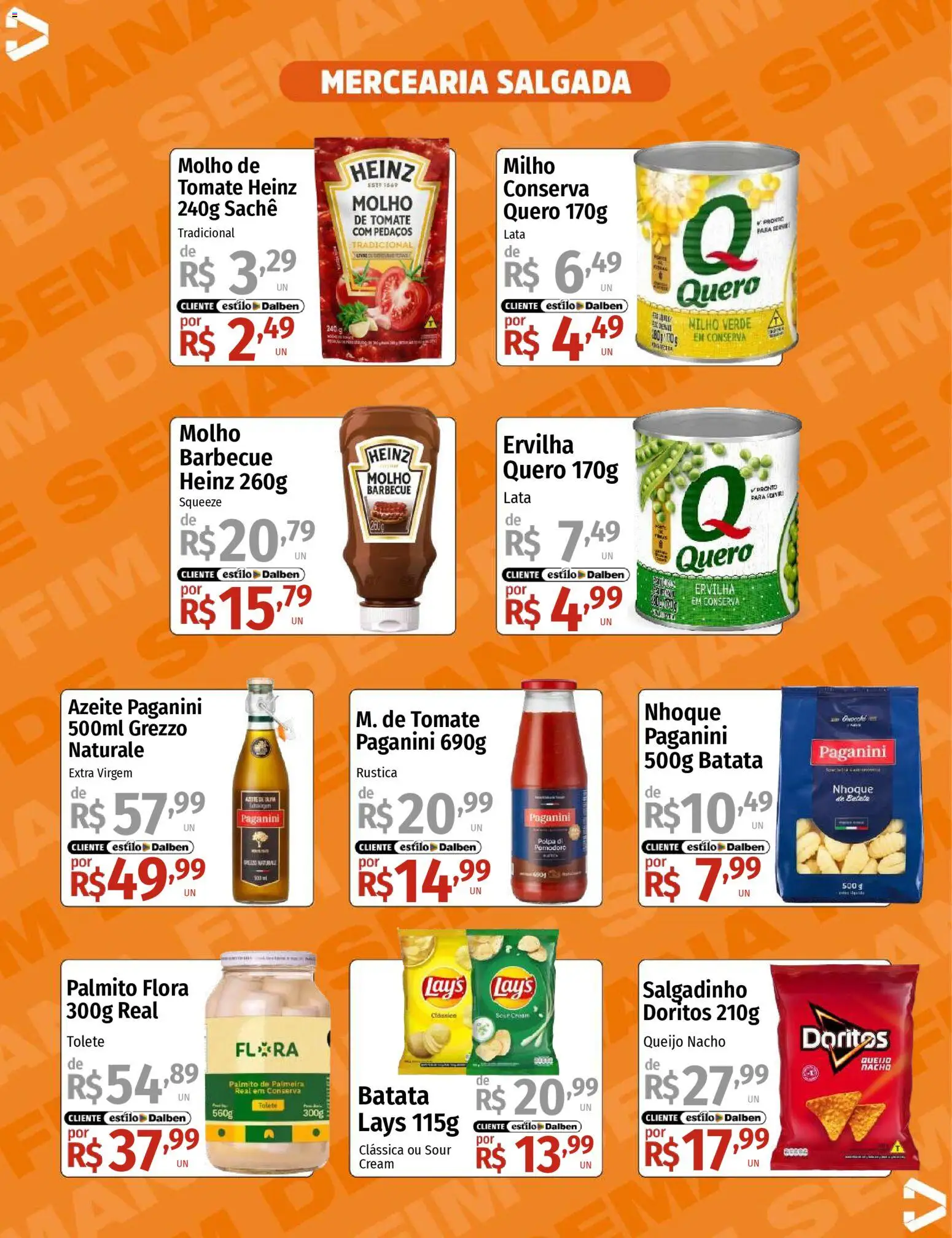 Supermercado Dalben Folheto - válido de 09.01.2026 | Página: 7 | Produtos: Ervilha, Milho verde, Queijo, Batata
